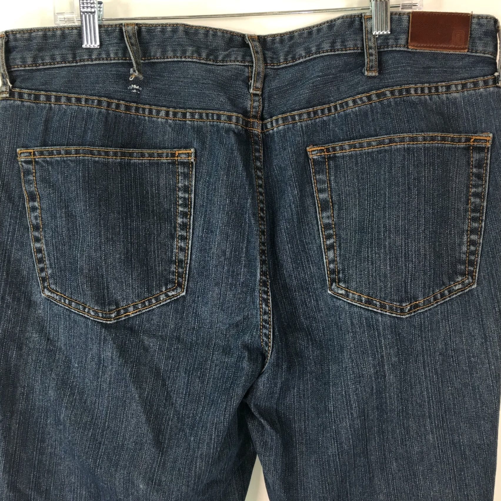 Lands' End Lands' End Jeans Mens 38x30 Blue Regular Tapered Denim 5-Pocket Size US 38 / EU 54 - 3 Thumbnail