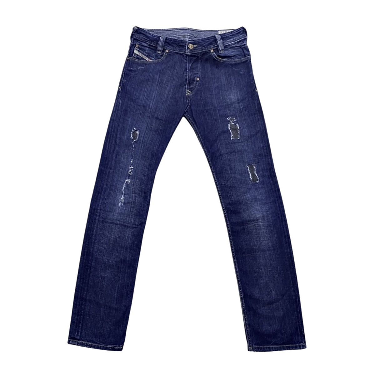 Diesel Women’s Diesel Slammer Washed Torn Distressed Denim Jeans Size 28" / US 6 / IT 42 - 1 Thumbnail