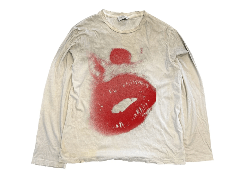 Summer Graffiti Printed Destroyed Dirty T Shirt