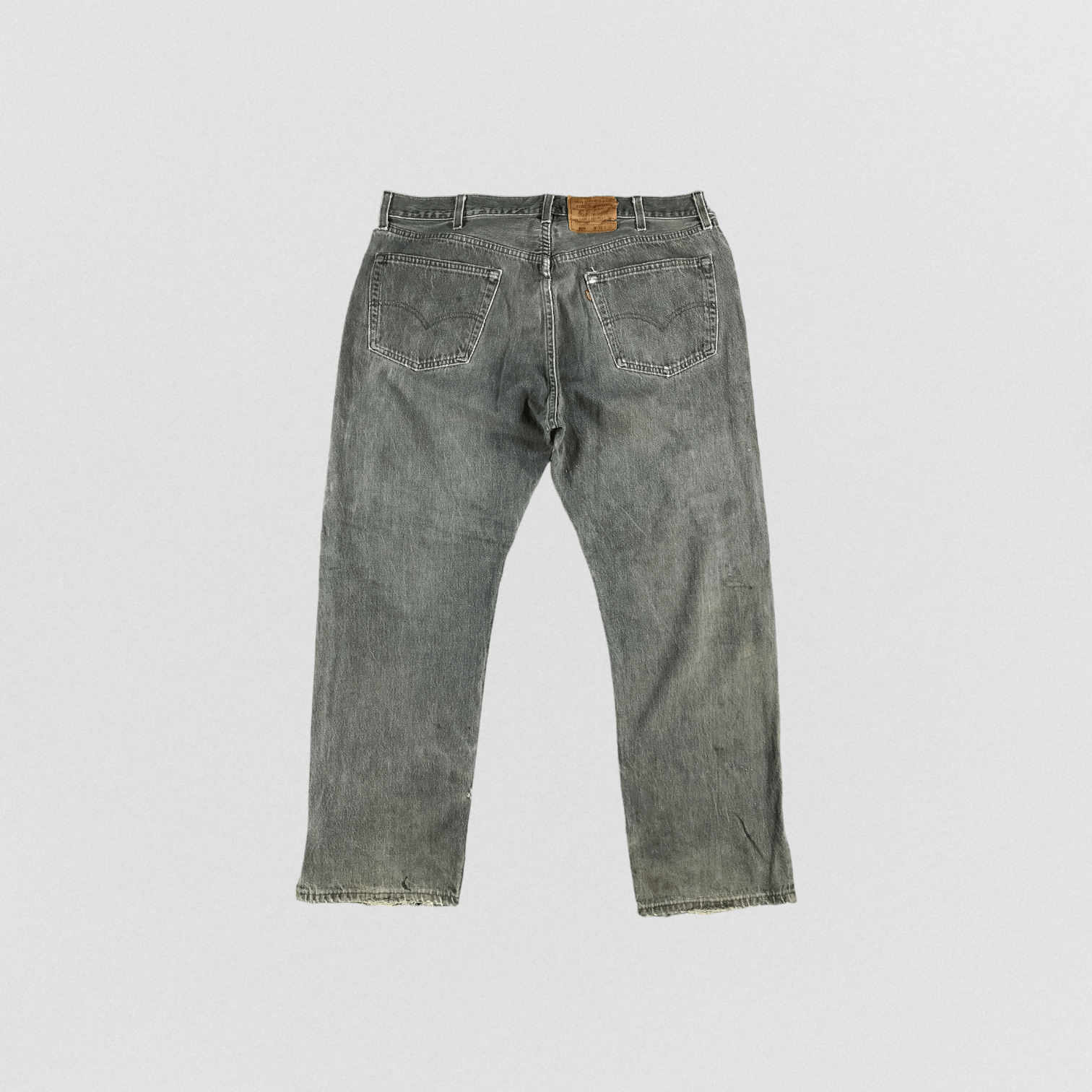 Levi's Vintage 90s Ash Gray Levis 501 Jeans-JM2338 Size US 40 / EU 56 - 2 Thumbnail