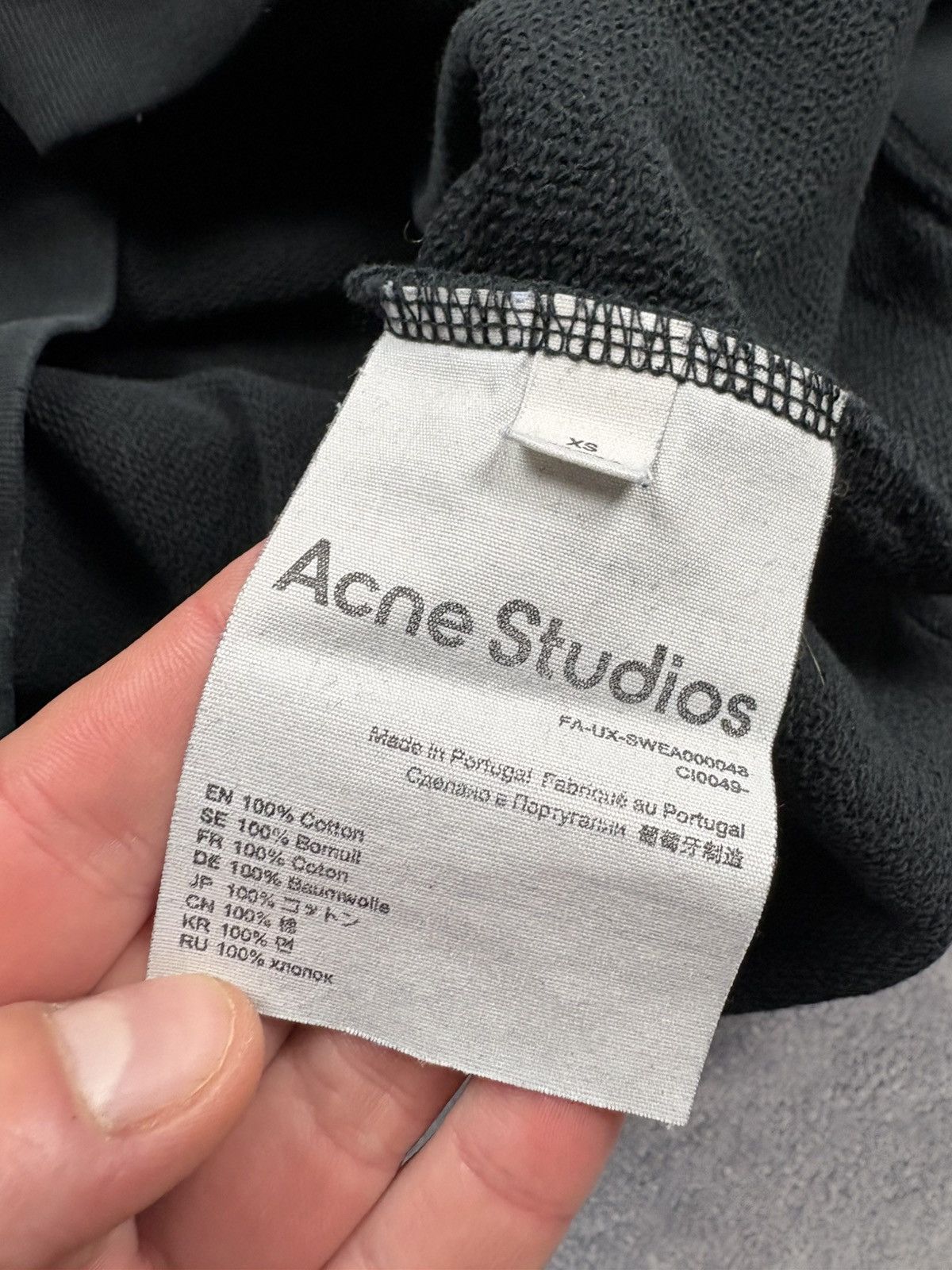 Acne Studios ACNE STUDIOS Vintage Mini Metal Logo Sweatshirt Streetwear Size US XS / EU 42 / 0 - 10 Thumbnail