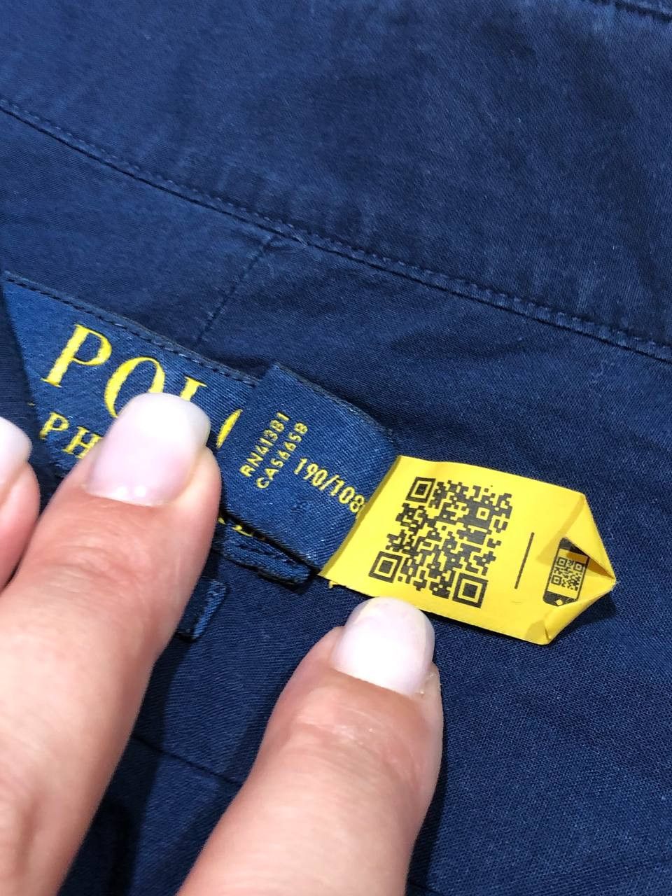 Polo Ralph Lauren Custom Fit Blue Shirt Logo Polo Ralph Lauren Size US XXL / EU 58 / 5 - 3 Thumbnail