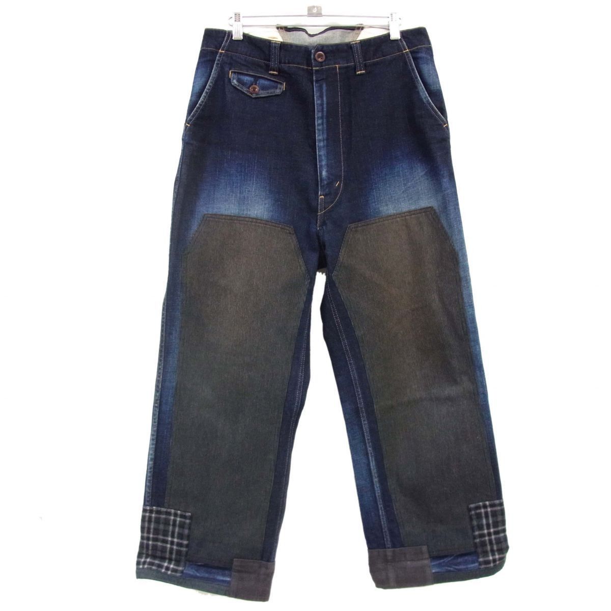 Comme des Garcons Junya watanabe comme des garcon patched work denim Size US 32 / EU 48 - 1 Thumbnail