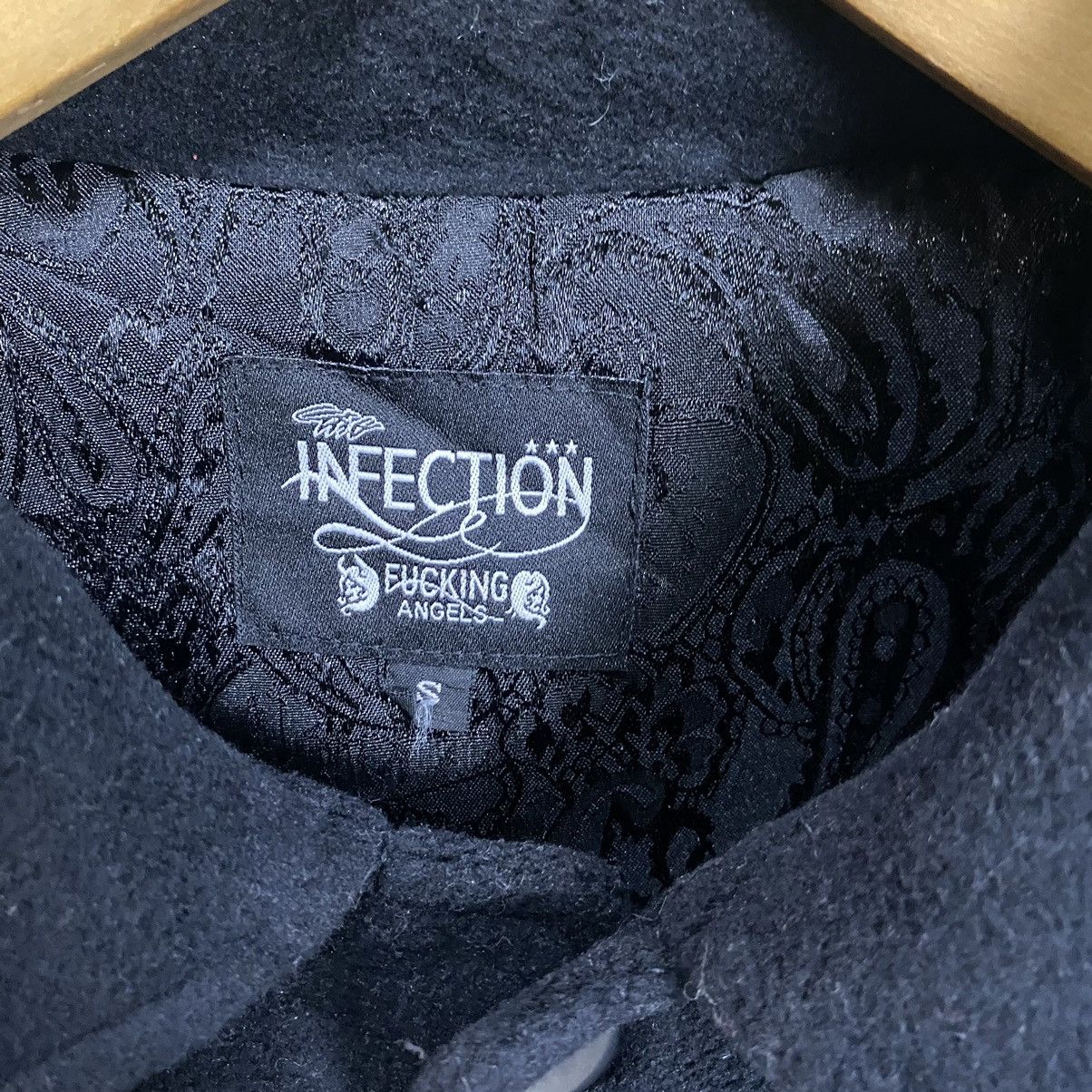 Hysteric Glamour INFECTION FUCKING ANGEL VARSITY JACKET Size US S / EU 44-46 / 1 - 18 Thumbnail