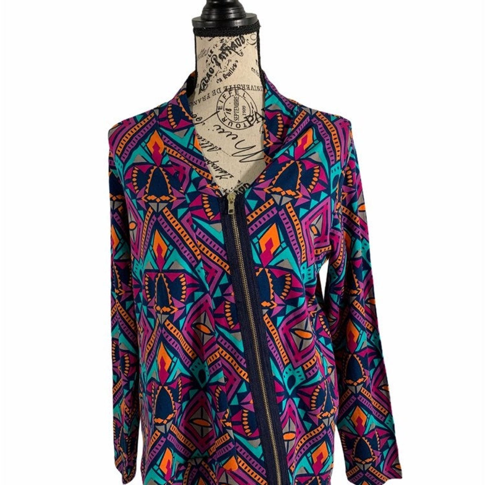 Other All For Color Women's Small Jacket Zip Lightweight NEW Size S / US 4 / IT 40 - 10 Thumbnail