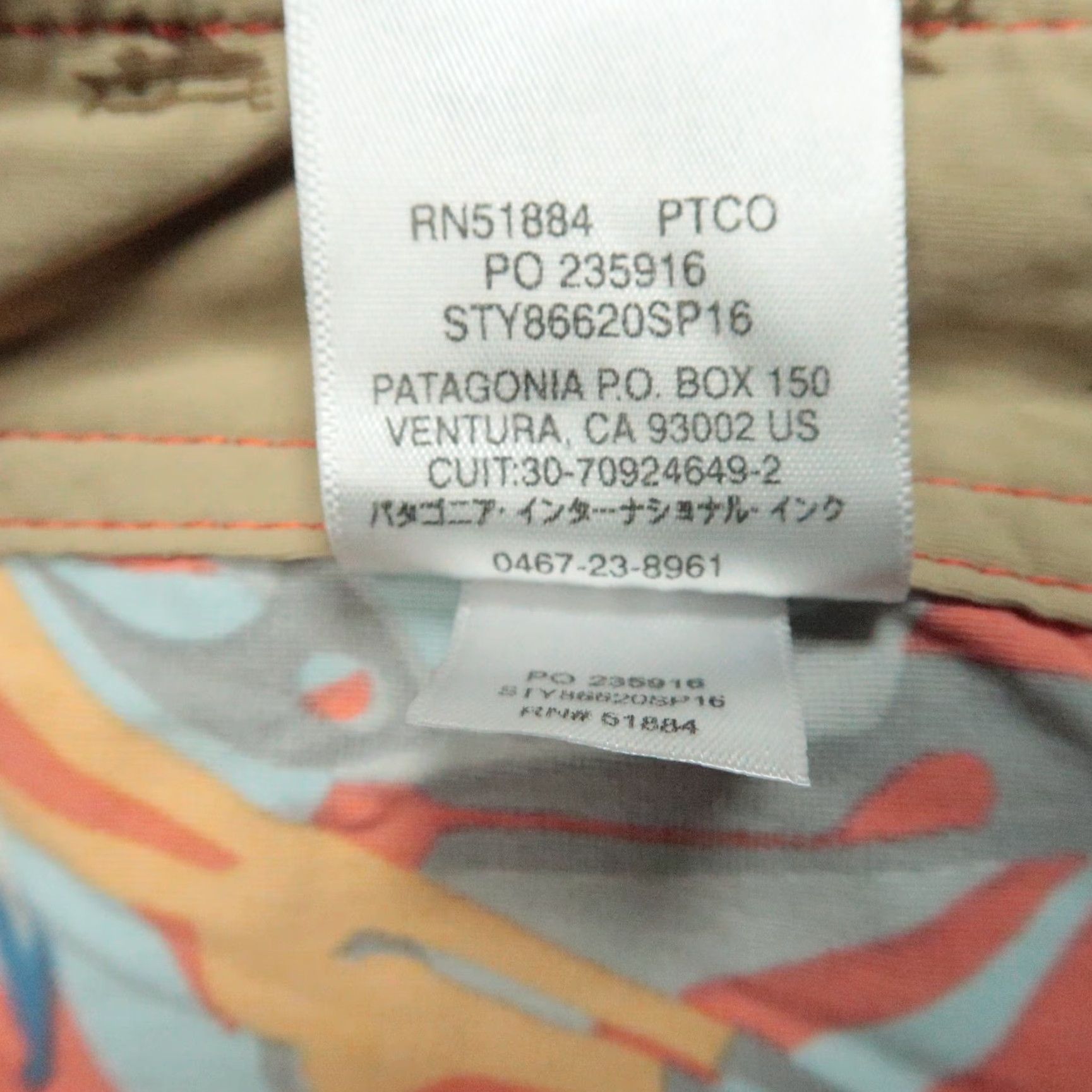Patagonia Patagonia Board Shorts Mens 30 Orange Floral Printed Wavefarer Swim Bottoms Size US 30 / EU 46 - 7 Thumbnail