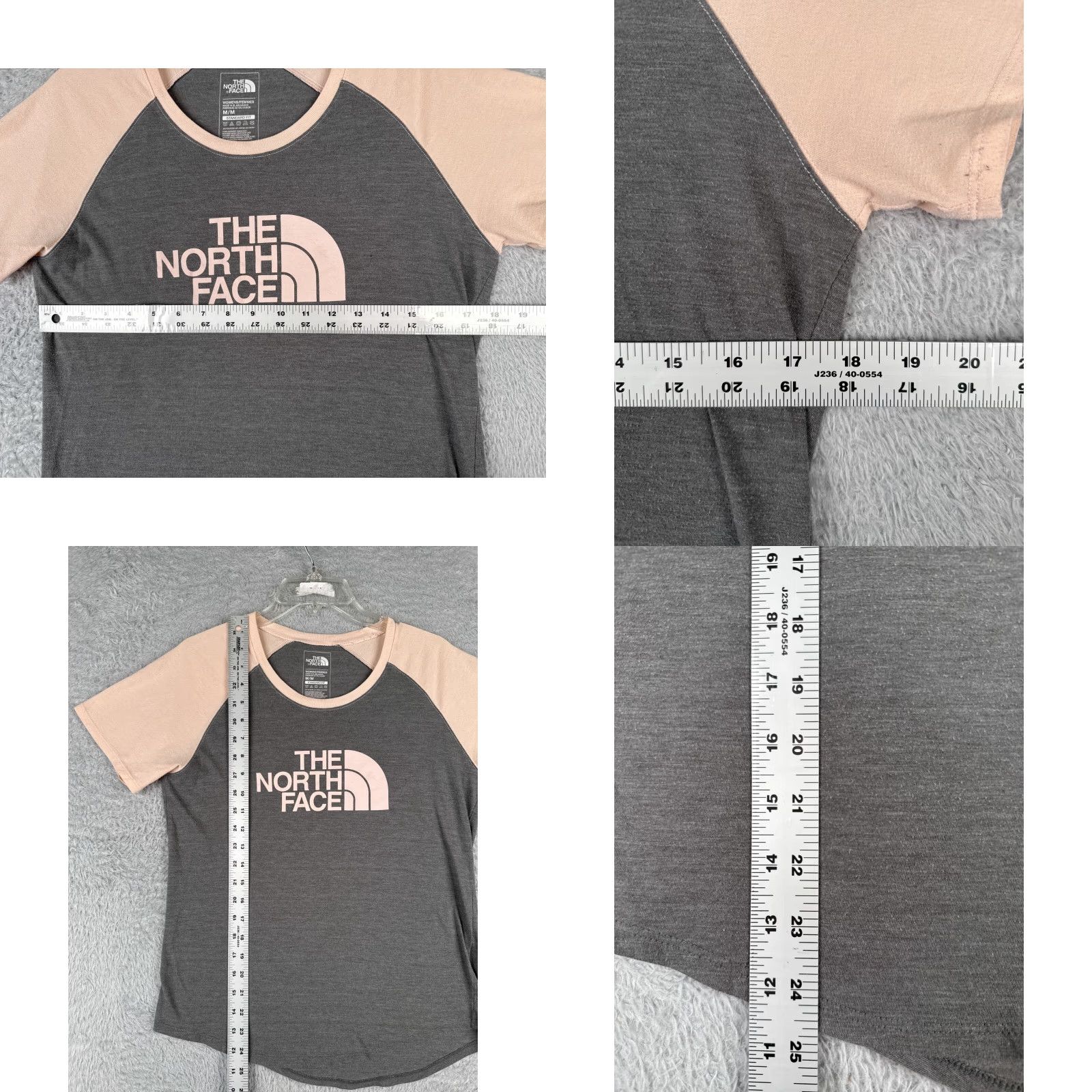 The North Face The North Face Shirt Womens Medium Gray Short Sleeve Crew Neck Polyester Blend Size M / US 6-8 / IT 42-44 - 8 Thumbnail