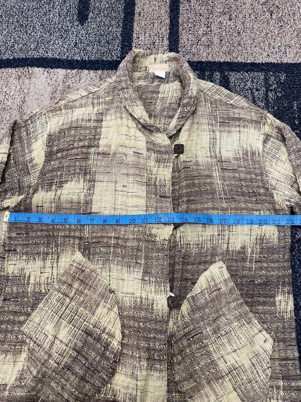 If Six Was Nine × Le Grande Bleu (L.G.B.) Vtg Ethnie Label kapital style Classic Jacket Size US L / EU 52-54 / 3 - 11 Thumbnail