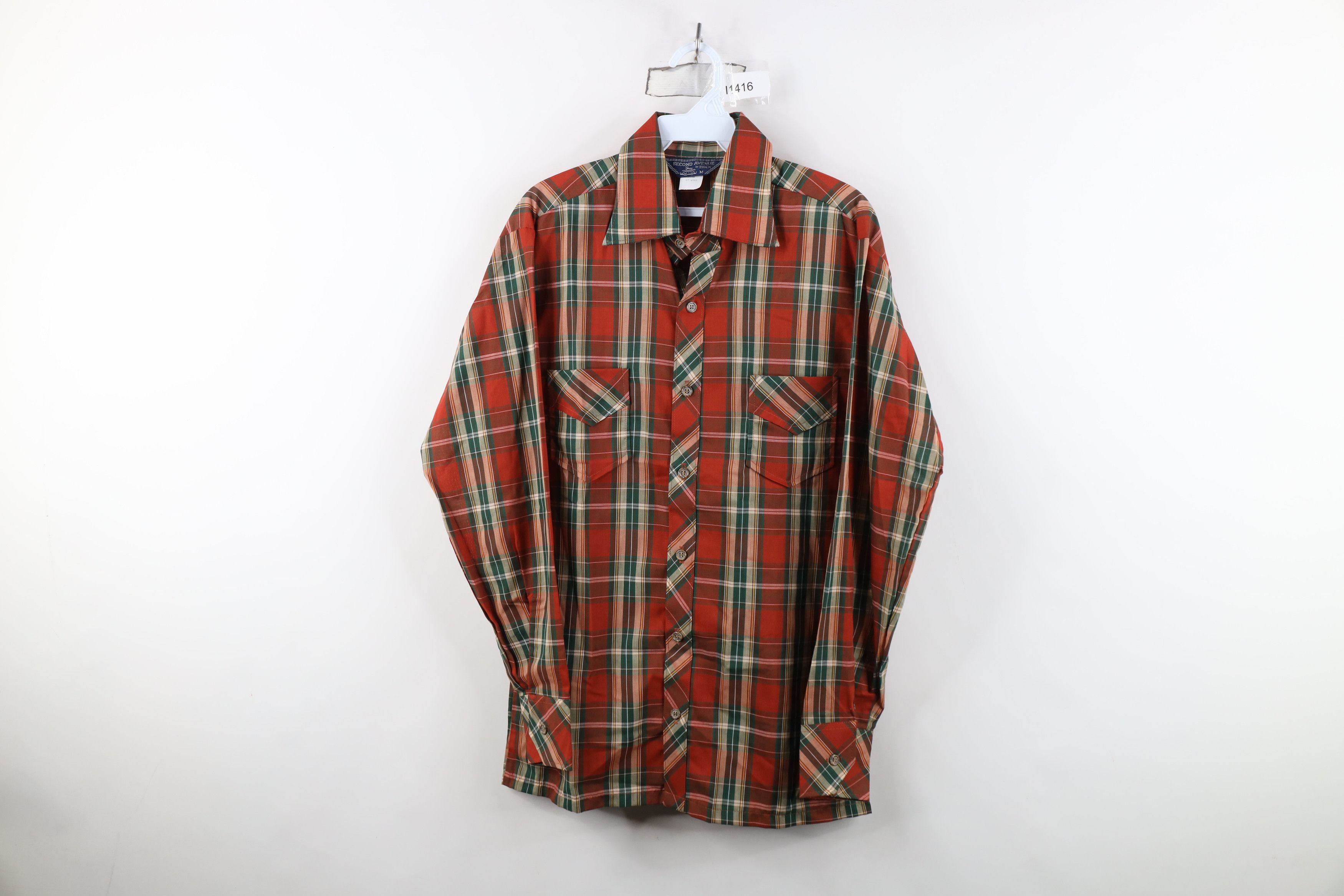 Vintage Deadstock Vintage 70s Streetwear Collared Button Shirt USA Size US M / EU 48-50 / 2 - 1 Thumbnail