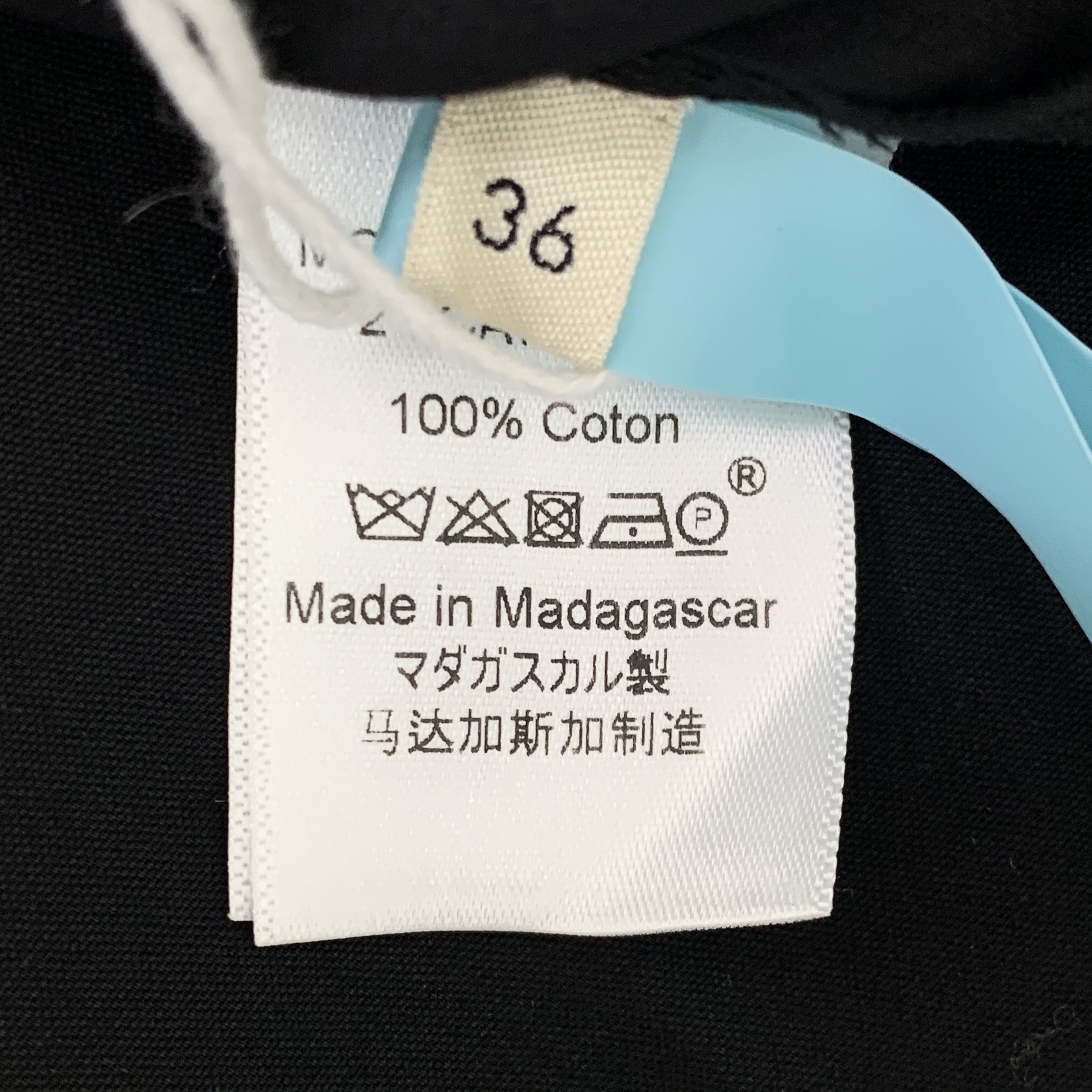Celine Celine Puff Sleeve V-Neck Top Black (36) Size XS / US 0-2 / IT 36-38 - 6 Thumbnail