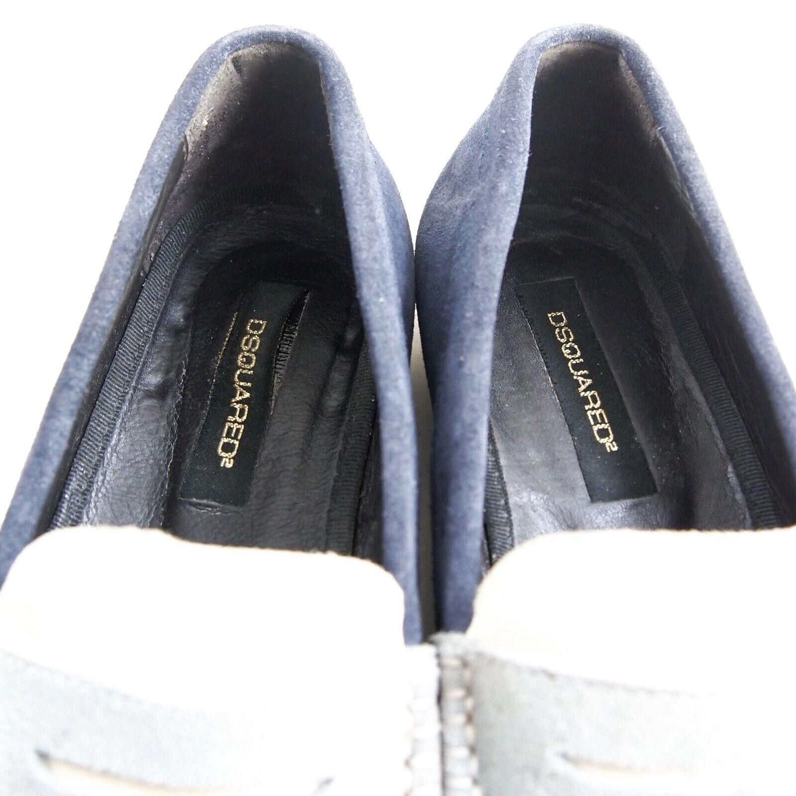 Dsquared2 Dsquared2 Penny Loafers White Blue Suede Mens EU 40 US 7 Size US 7 / EU 40 - 5 Thumbnail