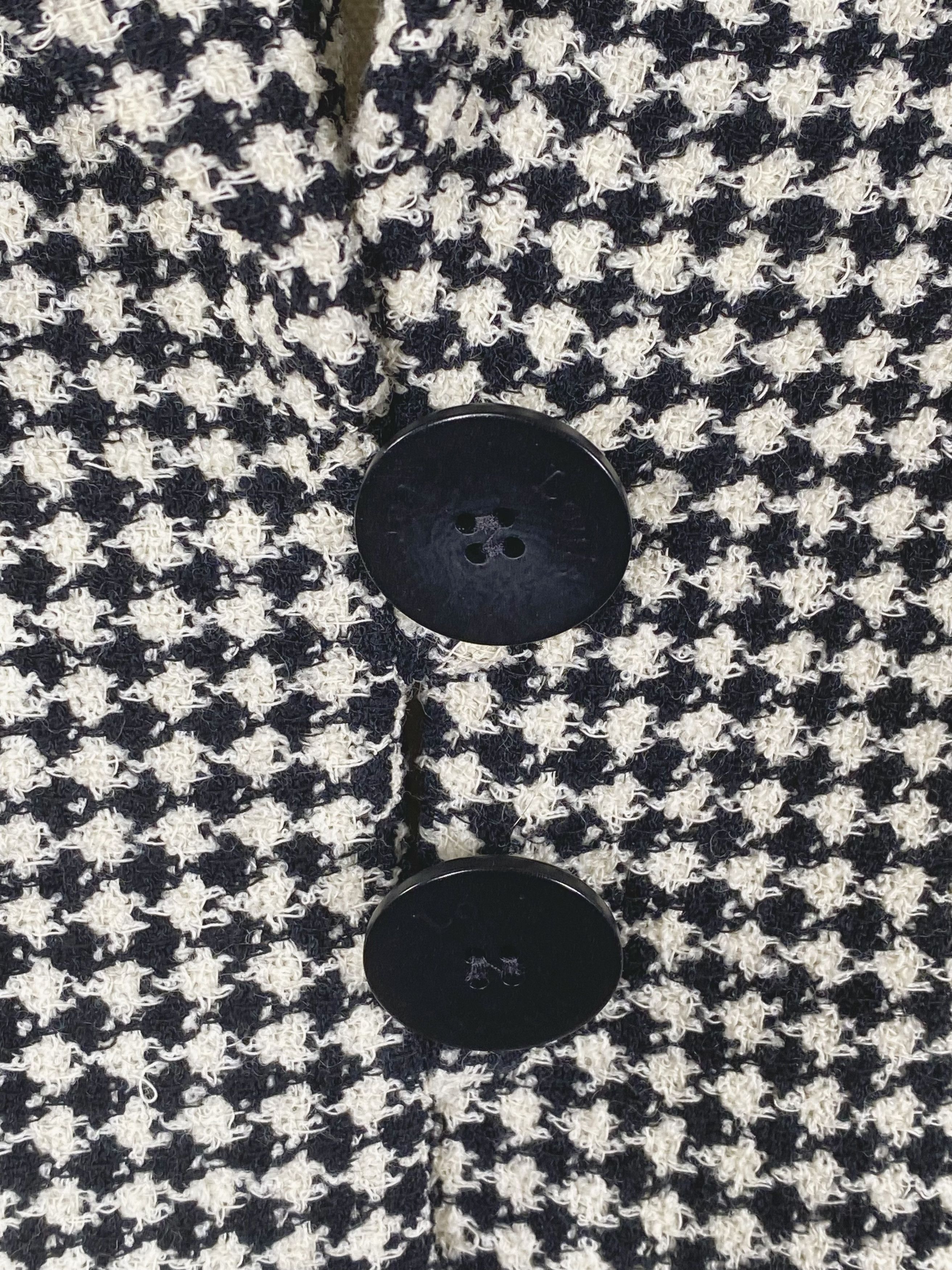Louis Feraud Louis Feraud - Designer Houndstooth Blazer Size M / US 6-8 / IT 42-44 - 10 Thumbnail