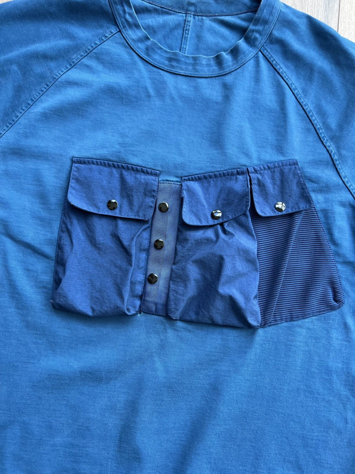 C.P. Company Sample C.P. Company Mixed Heavy Lens Sweatshirt Blue Size US L / EU 52-54 / 3 - 8 Thumbnail