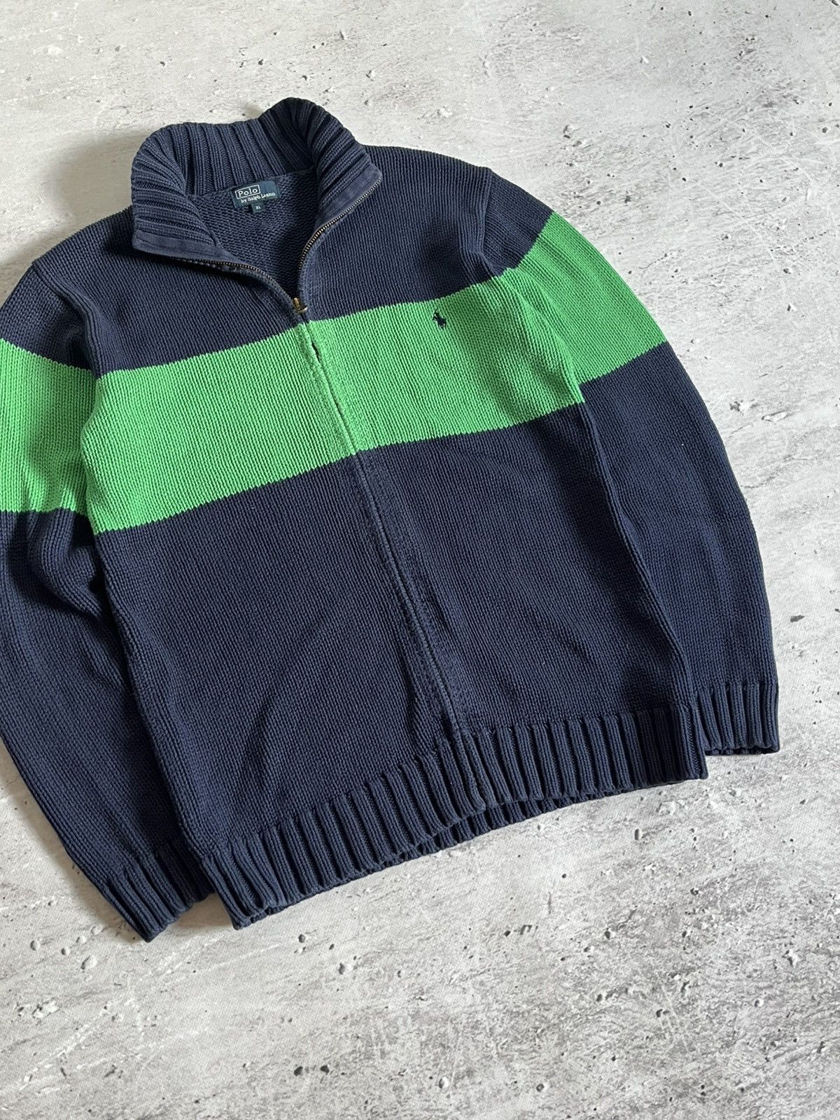 Polo Ralph Lauren Polo Ralph Lauren Knitwear Cardigan Zip Up Sweatshirt Size US XL / EU 56 / 4 - 4 Thumbnail