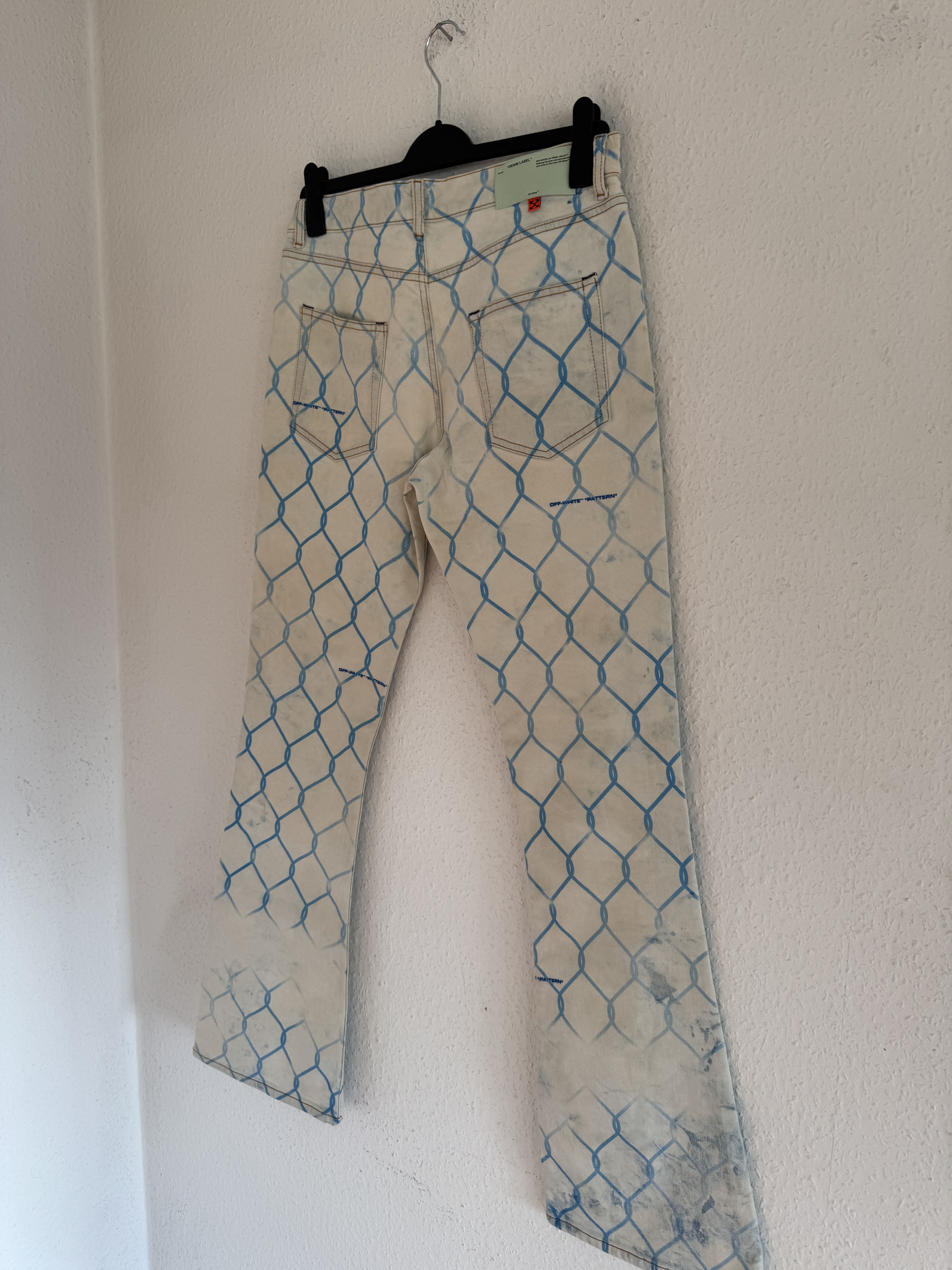 Off-White Flared fence-print jeans Size US 34 / EU 50 - 15 Thumbnail
