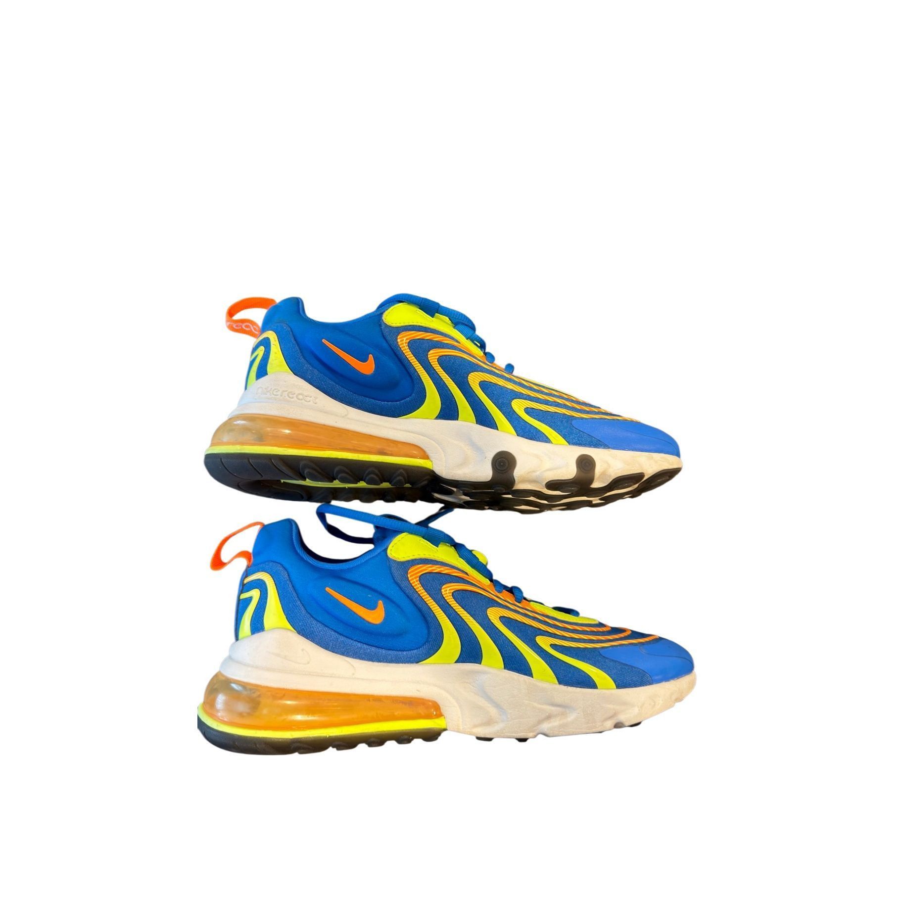 Nike Air Max 270 React Eng Soar Total Orange Volt CD0113-401 Mens Size 8.5