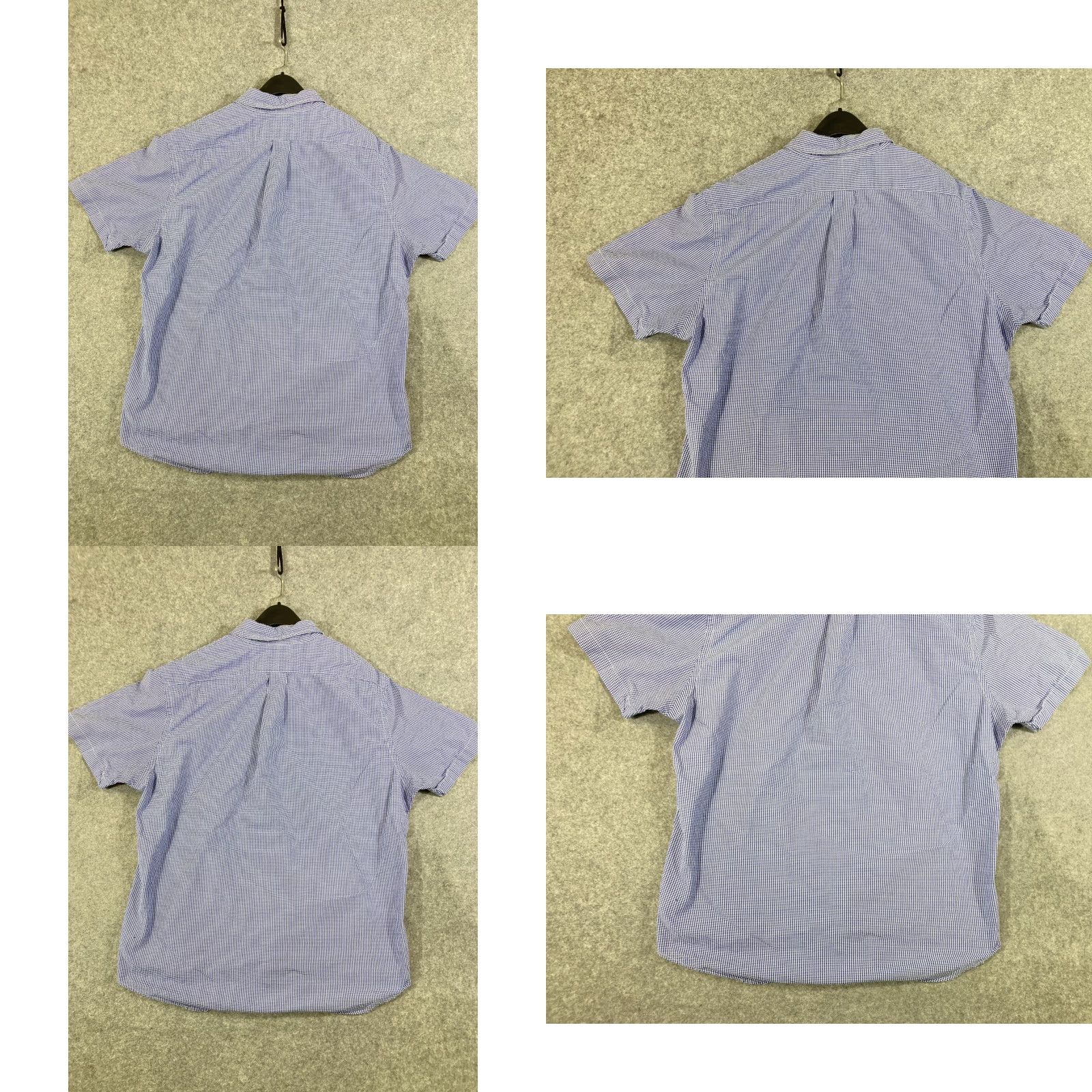 Ralph Lauren Ralph Lauren Button Down Shirt Mens XL Blue White Gingham Cotton Short Sleeve Size US XL / EU 56 / 4 - 8 Thumbnail