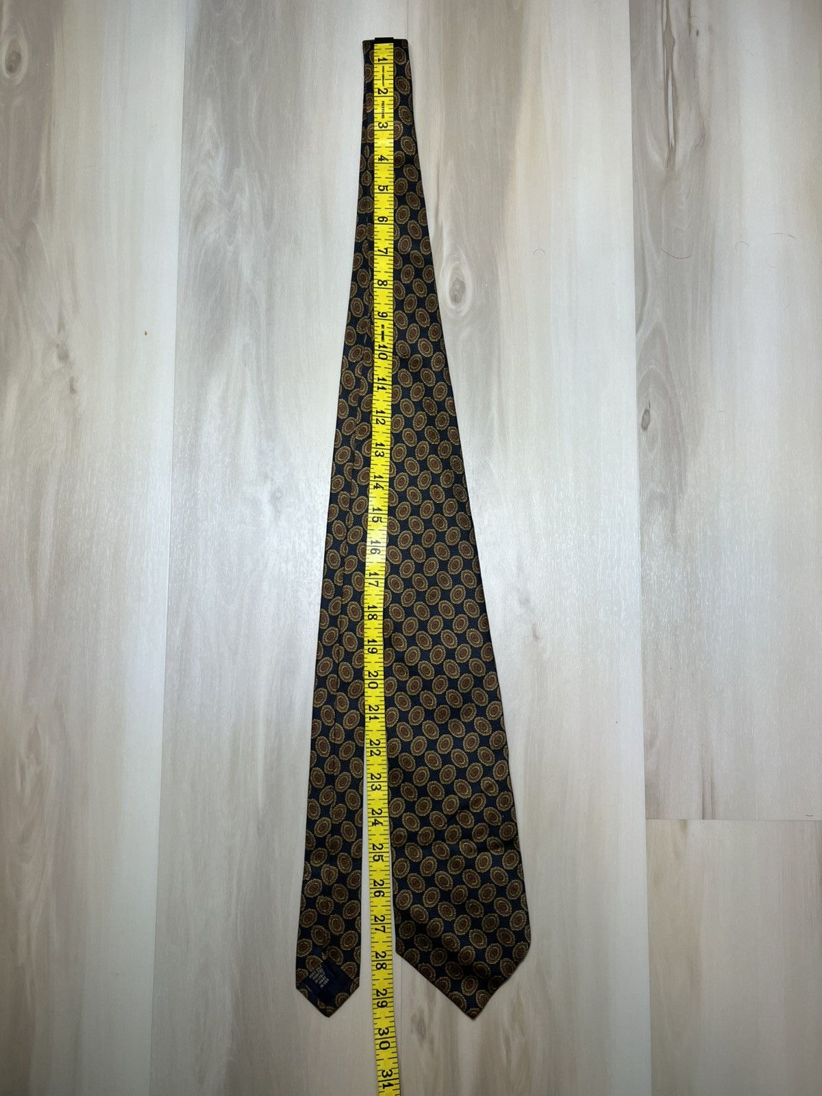Brooks Brothers Two (2) Brooks Brothers Makers Silk ties Navy Gold Geometric Size ONE SIZE - 3 Thumbnail