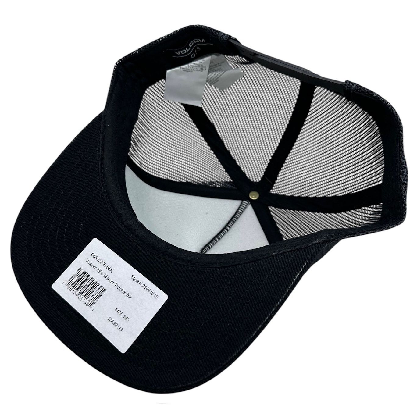 Volcom Volcom Men's Trucker Hat Mile Marker Flat Bill Snapback Cap Size ONE SIZE - 4 Thumbnail