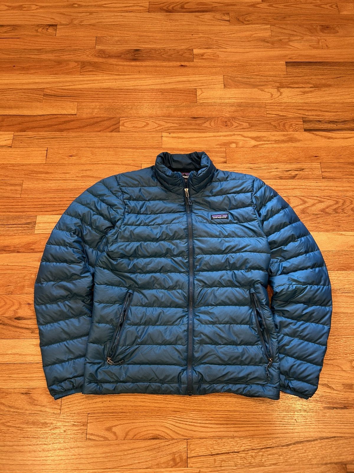 Patagonia Patagonia blue puffy puffer Full Zip jacket Size S Hiking Size US S / EU 44-46 / 1 - 1 Thumbnail