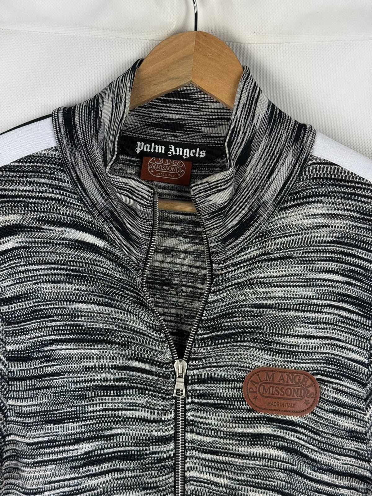 Missoni × Palm Angels Palm Angels Missoni Melange Knit Zip Up Track Top Jacket Size US M / EU 48-50 / 2 - 9 Thumbnail