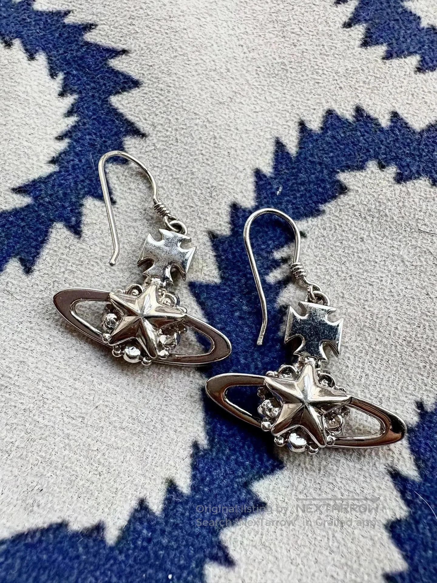 Vivienne Westwood Vivienne Westwood Vintage Silver Orb Star Earrings. Size ONE SIZE - 6 Thumbnail