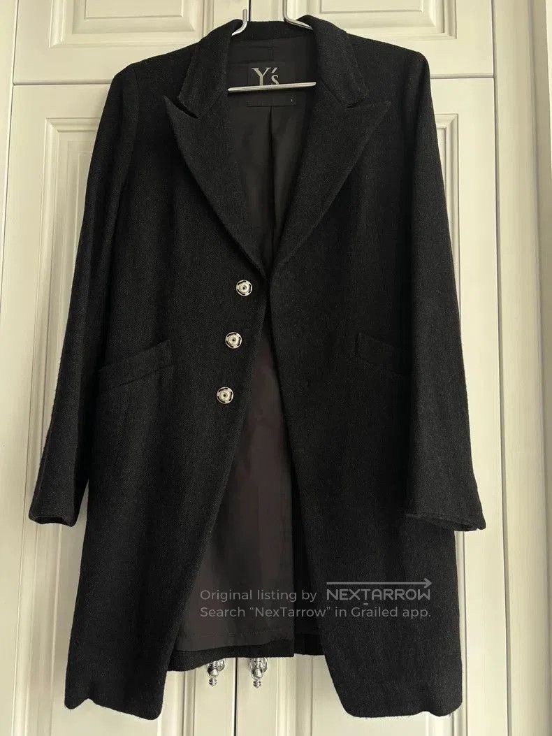 Yohji Yamamoto Yohji Yamamoto Y's Black Wool Long Coat . Size US S / EU 44-46 / 1 - 1 Thumbnail