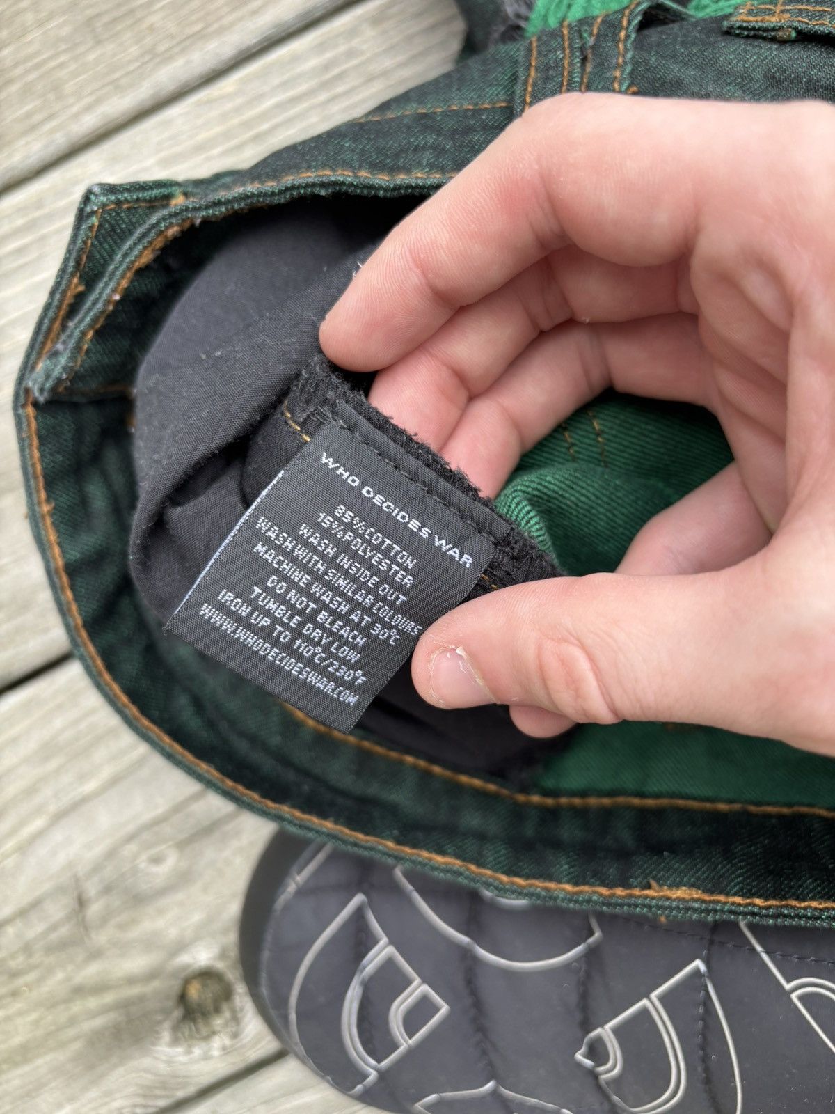 Ev Bravado × Who Decides War Who Decides War “Green Monster” Distressed Denim Size US 32 / EU 48 - 6 Thumbnail