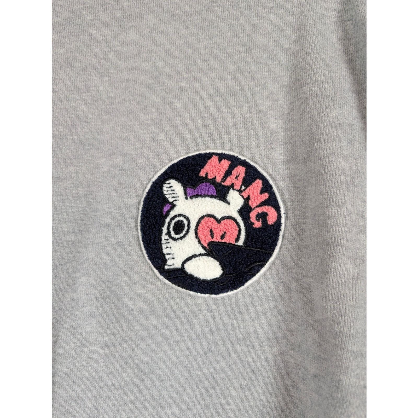 Unknown London BT21 Universtar Mang Gray Crewneck 100% Cotton BTS Large Size L / US 10 / IT 46 - 3 Thumbnail