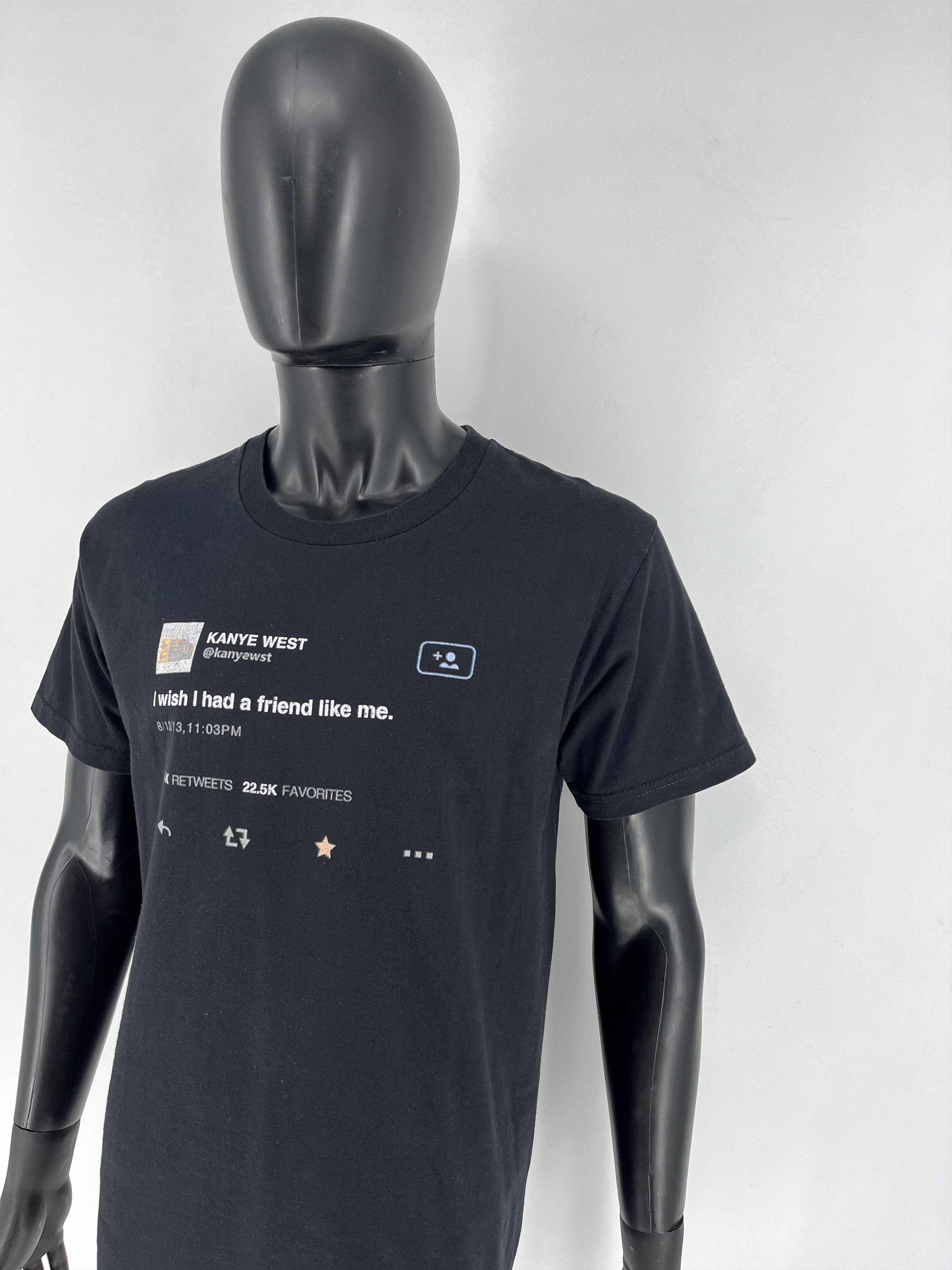 Band Tees × Rap Tees Y2K "I Wish I had A Friend Like Me" Kanye West Tweet Size US L / EU 52-54 / 3 - 4 Thumbnail