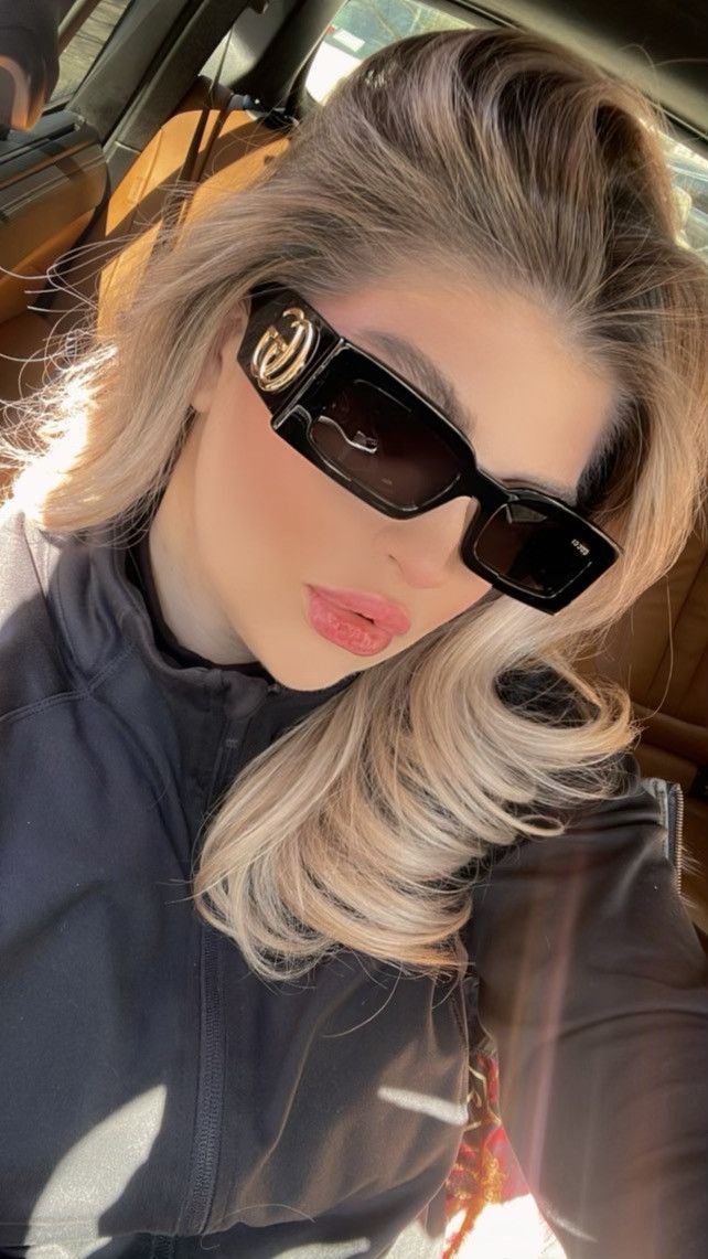 image of New Gucci Gg1425S 001 Black Grey Authentic Sunglasses, Women's