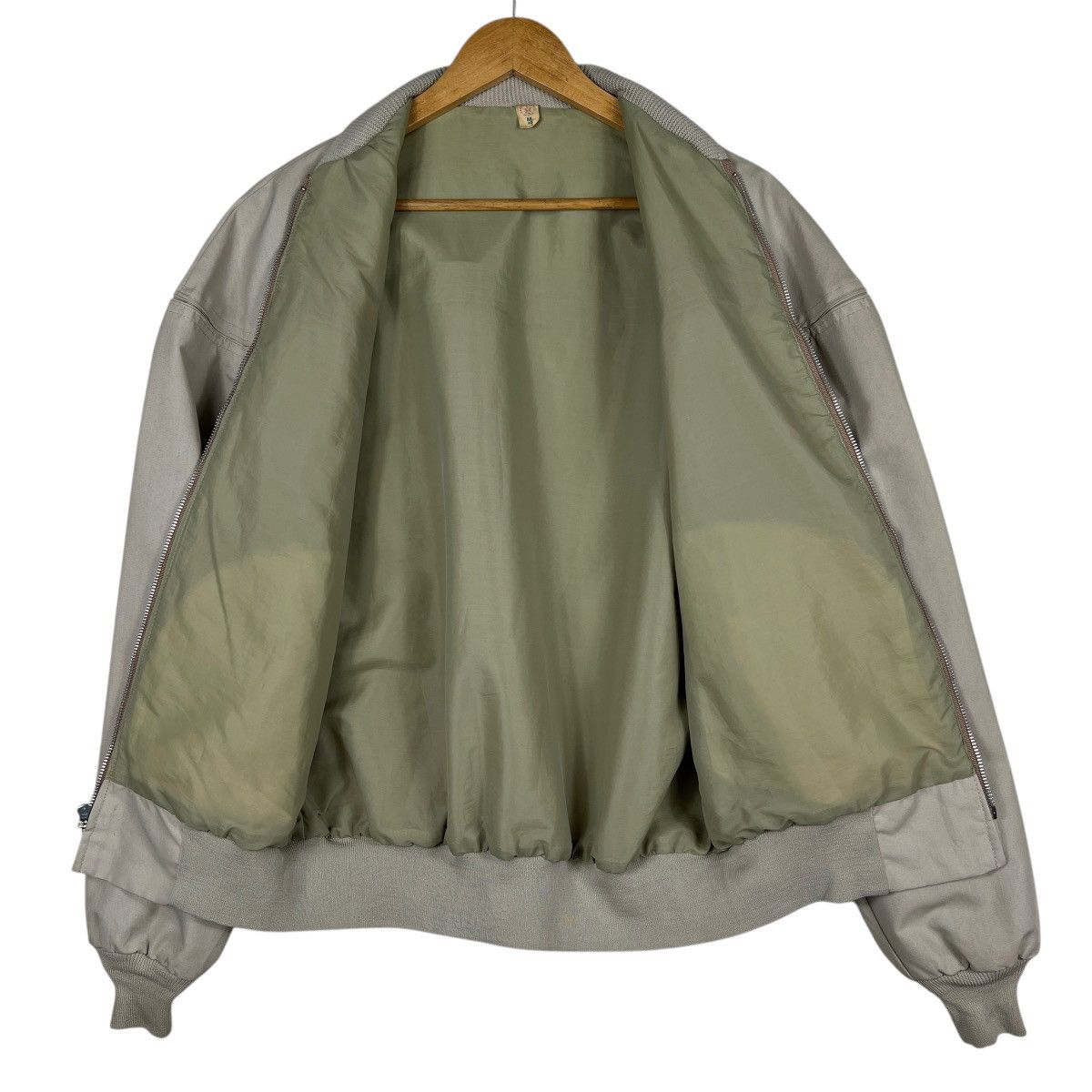 Vintage 🔥 VINTAGE BIEGE BOMBER JACKET MADE IN USA Size US M / EU 48-50 / 2 - 7 Thumbnail