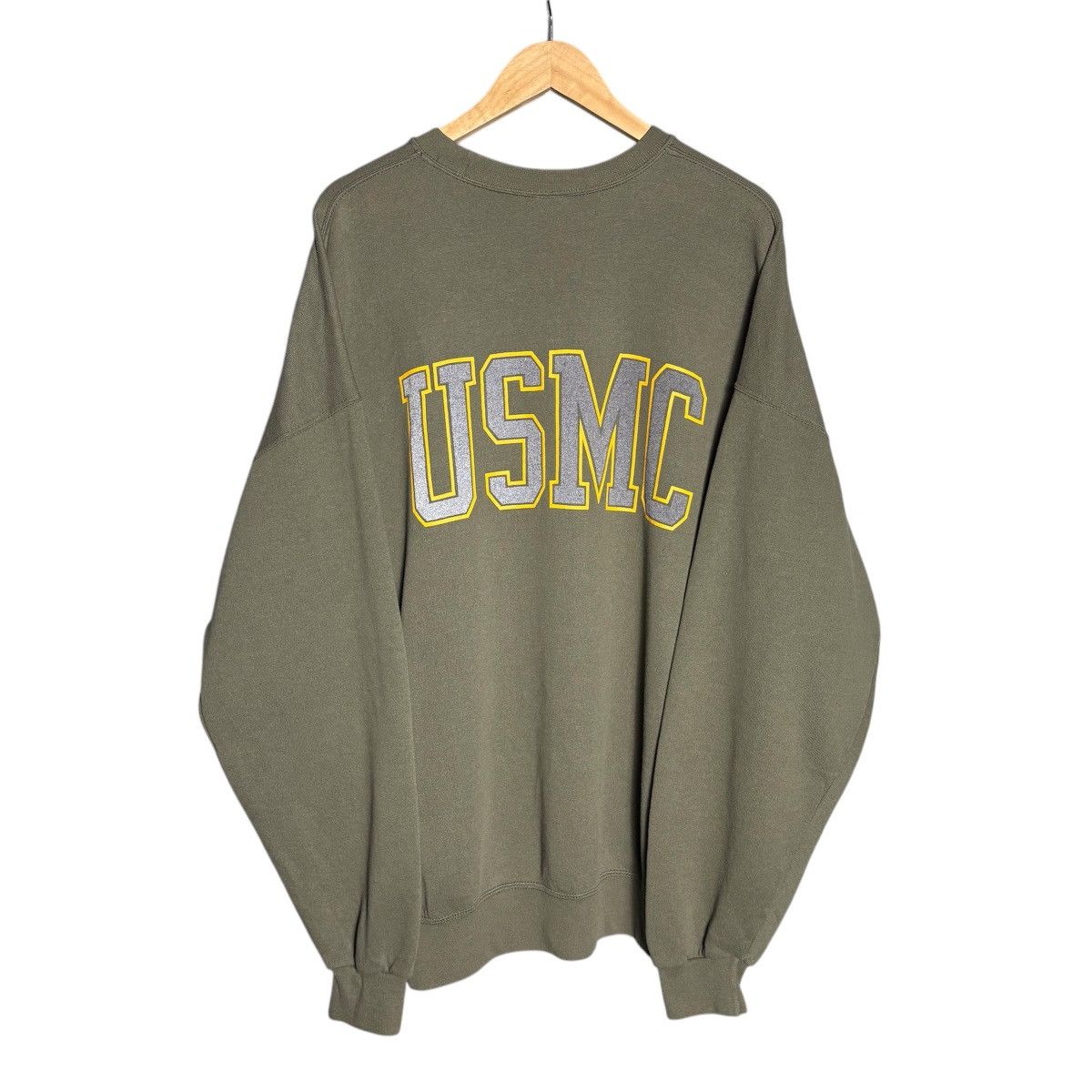 Vintage Vintage 90s USMC Reflector Logo Crewneck Sweatshirt Size US XXL / EU 58 / 5 - 2 Thumbnail