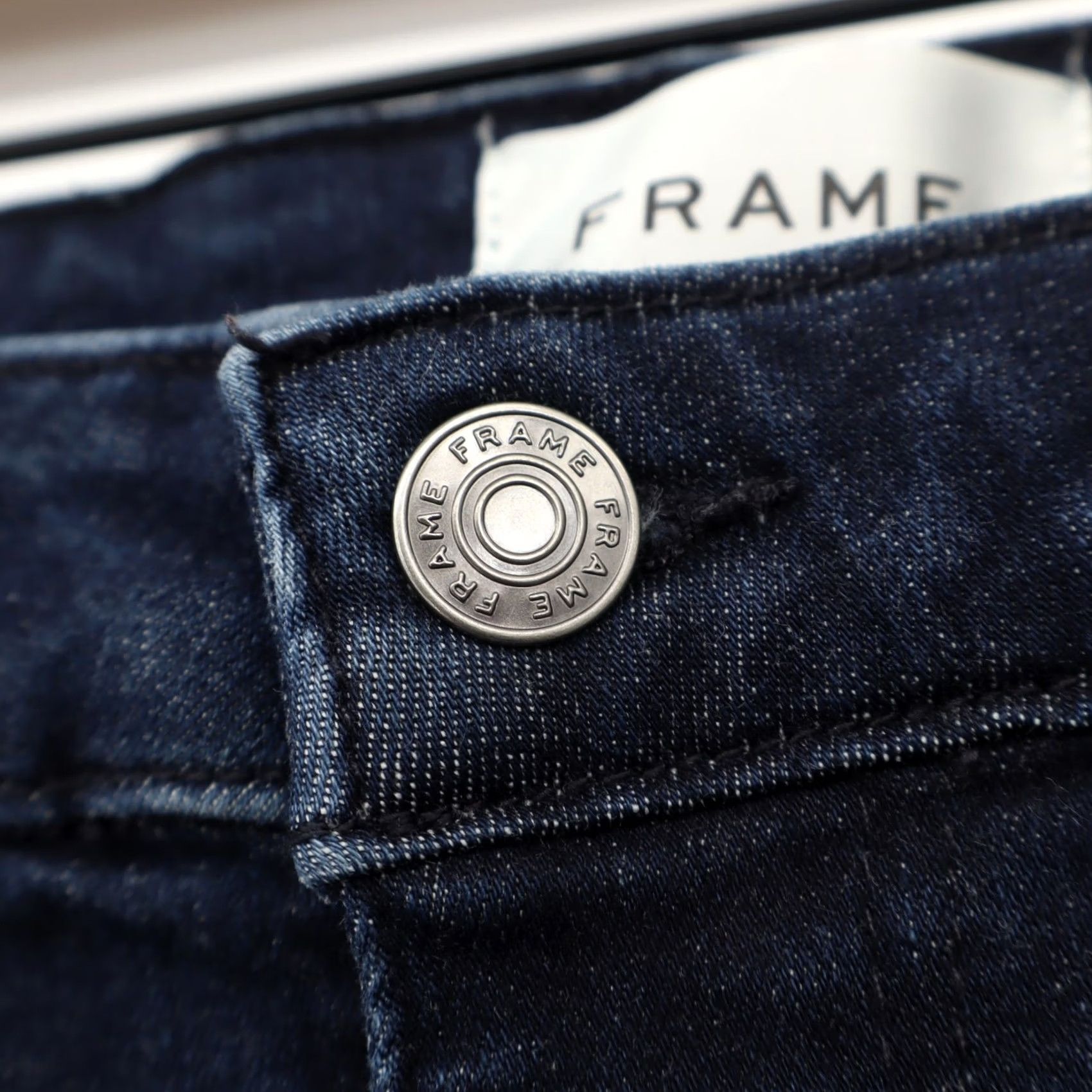 Frame Frame Women's Le Cropped Mini Bootcut Jeans Guilty Blue Sz 29X25.5 Size 29" - 5 Thumbnail