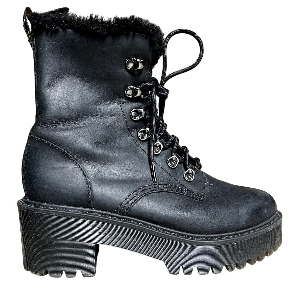 Dr. Martens DR Martens Heels with Fur Boots Size US 8.5 / IT 38.5 - 1 Thumbnail