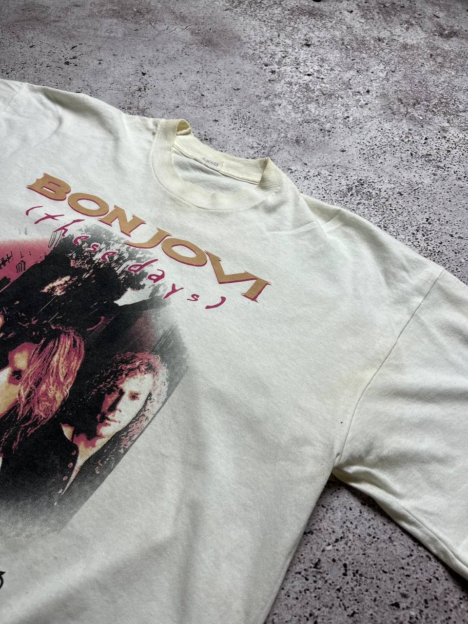 Band Tees Vintage Bon Jovi T-Shirt 1996 Y2K European Tour Size US XL / EU 56 / 4 - 3 Thumbnail