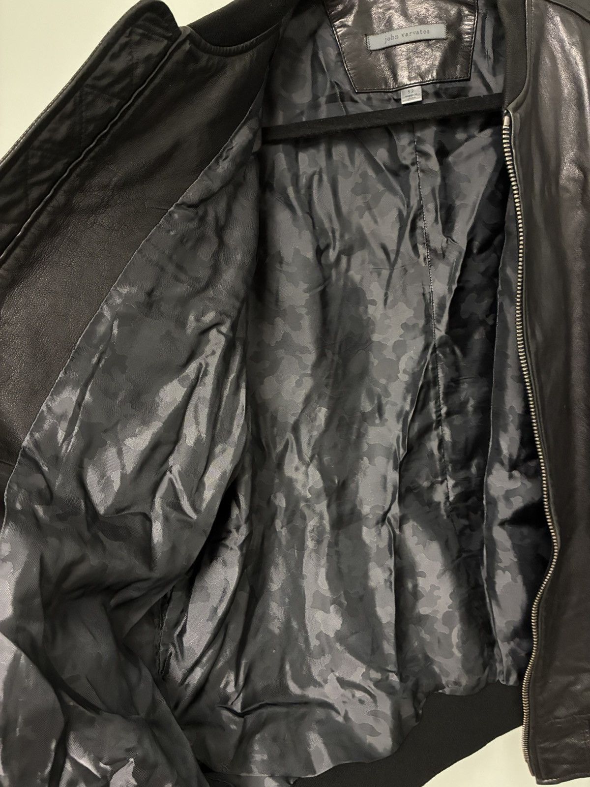 John Varvatos Leather bomber jacket EU 52 USA 42 Size US L / EU 52-54 / 3 - 10 Thumbnail