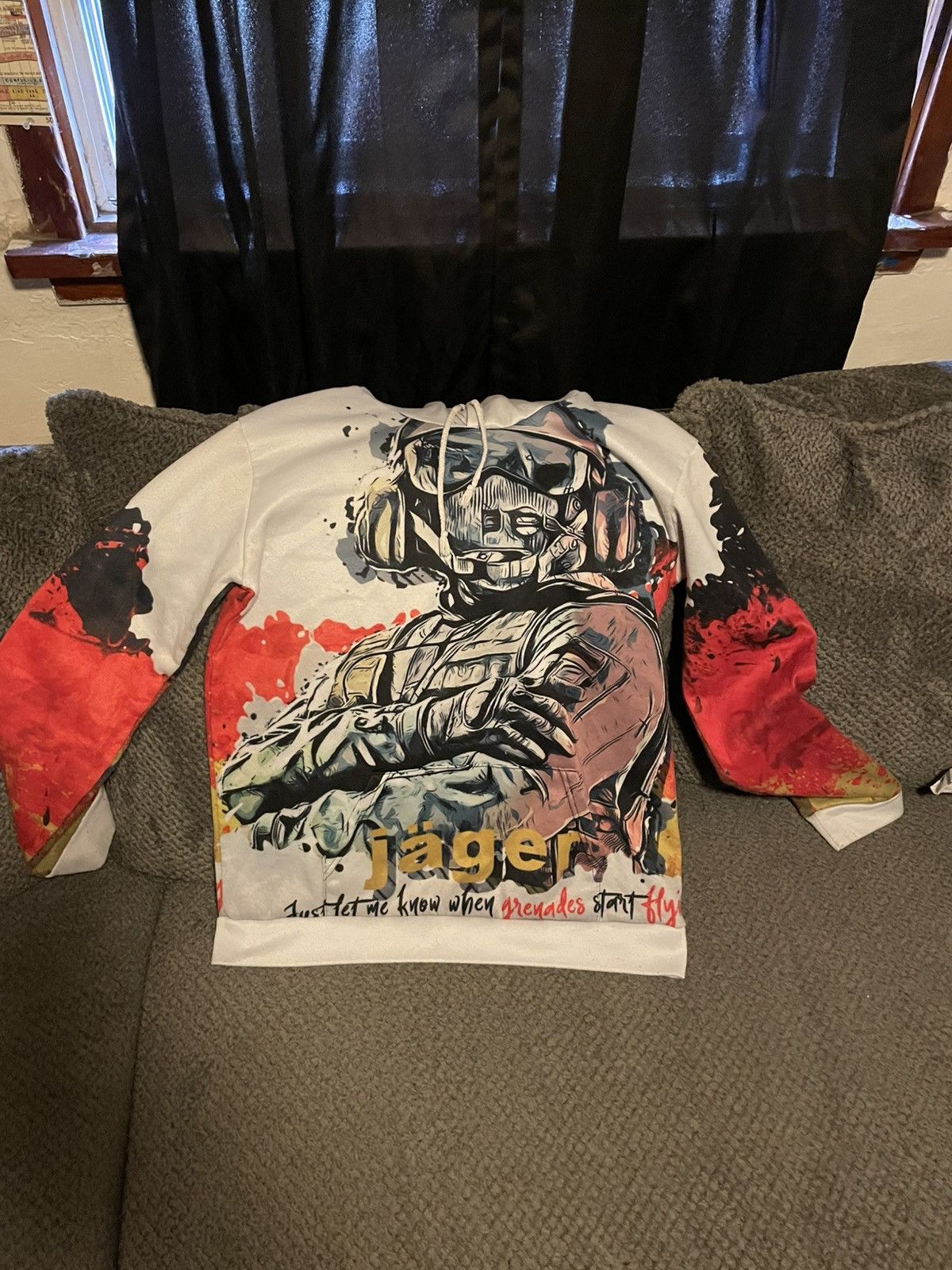 Other Rainbow Six Siege Jager Hoodie Vintage Size US M / EU 48-50 / 2 - 1 Thumbnail