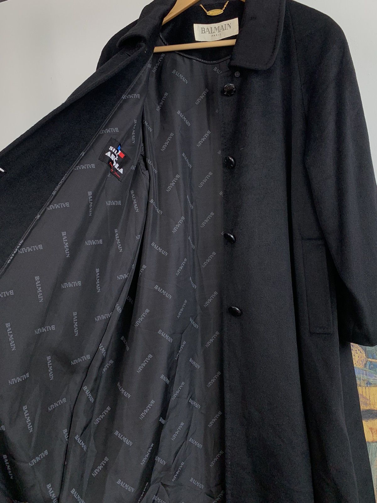 Balmain Balmain Japan Angola Silk Black Longcoat Size US S / EU 44-46 / 1 - 7 Thumbnail