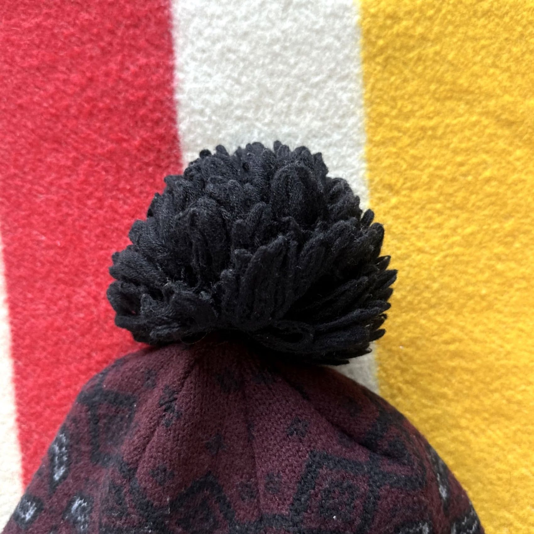 Smartwool SmartWool Beanie Hat Womens Paisley Pompom Wool Black Size One Size Size ONE SIZE - 5 Thumbnail
