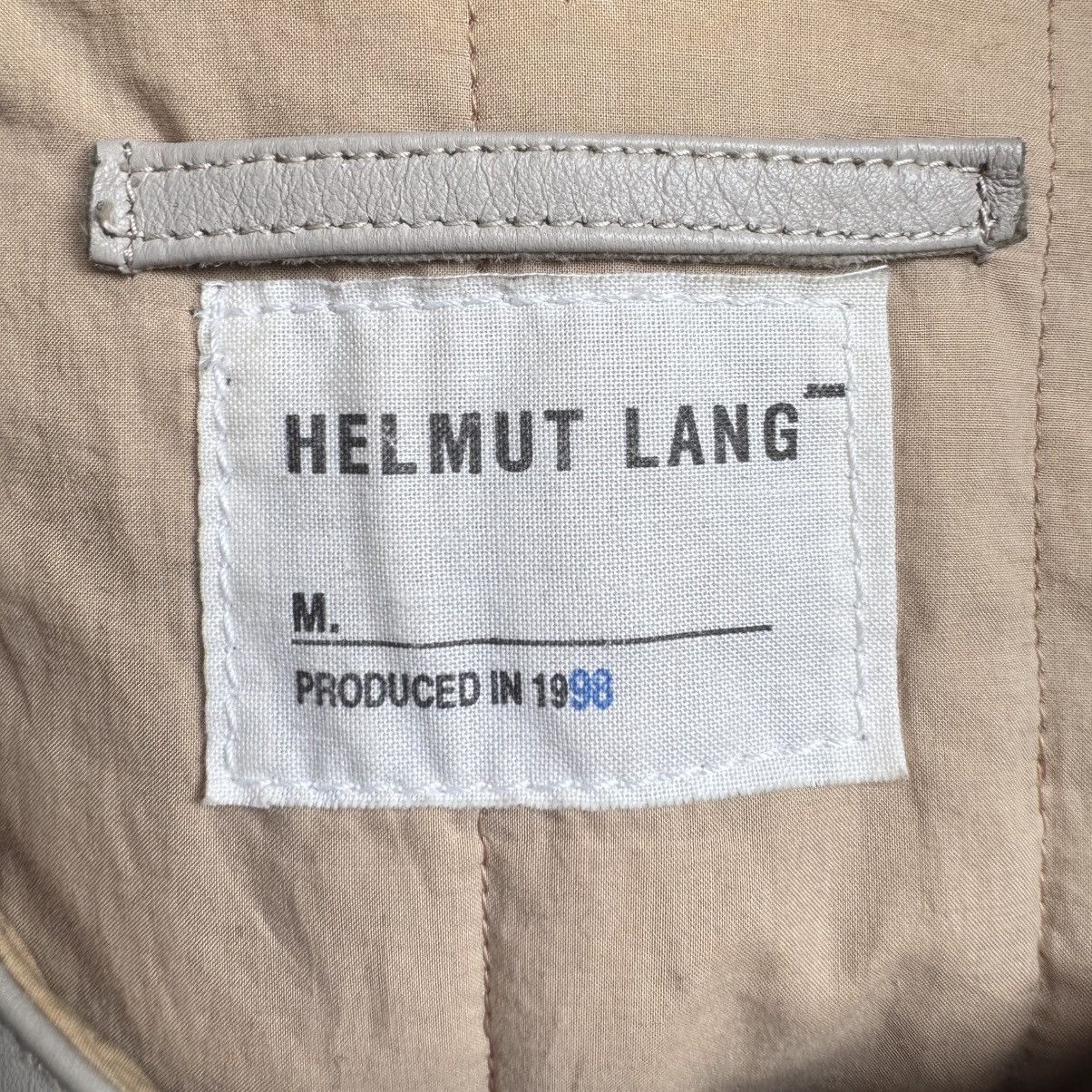 Helmut Lang Helmut Lang SS1998 White Leather Bulletproof Tactical Vest Size US M / EU 48-50 / 2 - 11 Thumbnail