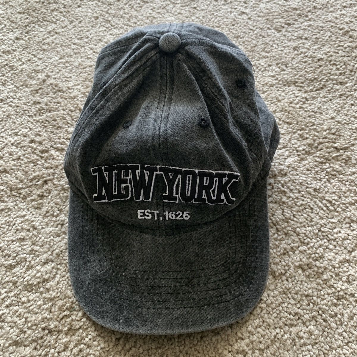 Other Black New York Embroidered Baseball Cap Size ONE SIZE - 1 Thumbnail