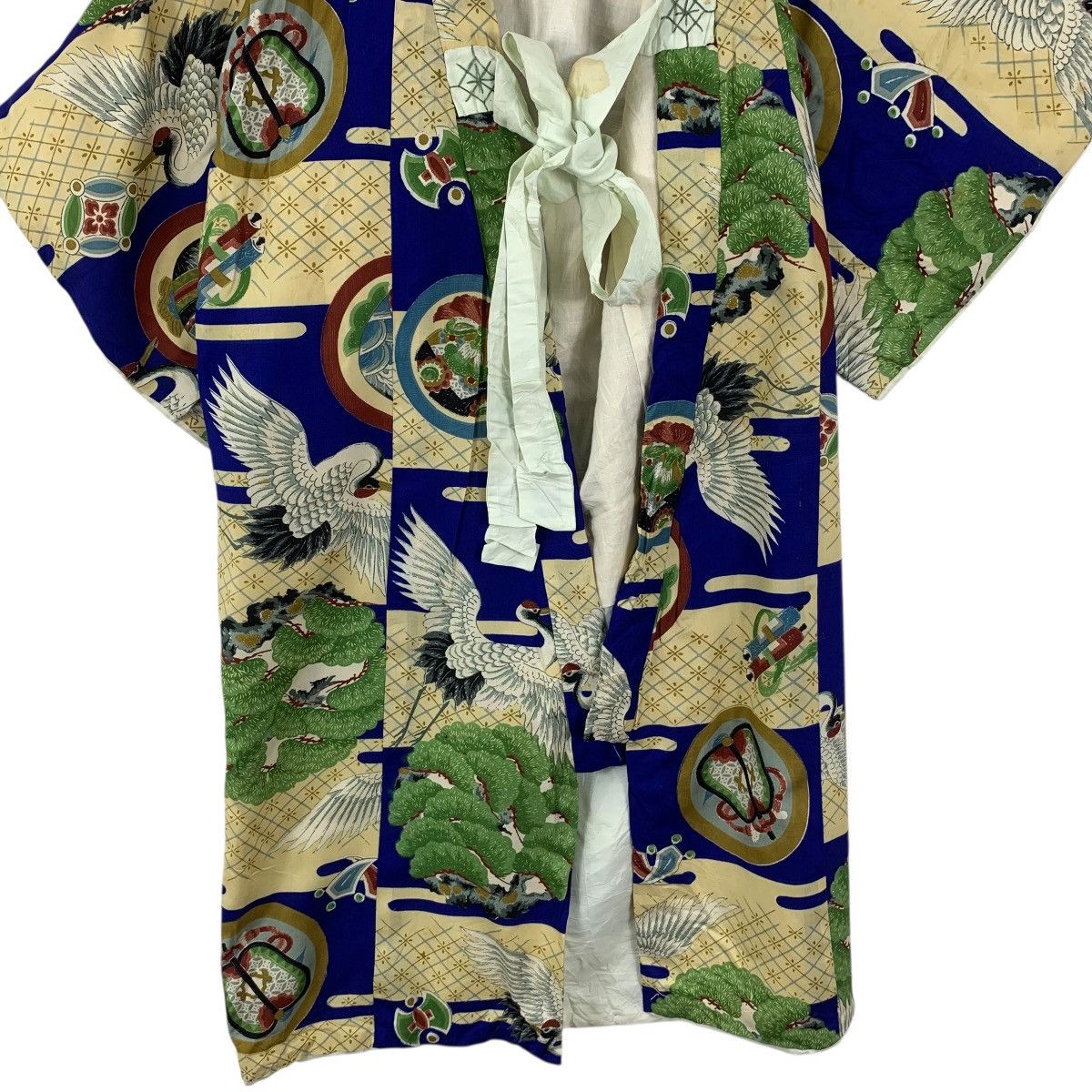 Vintage Vintage 70s KIMONO JAPAN SEIGAIHA CRANE Traditional Geisha Size S / US 4 / IT 40 - 5 Thumbnail