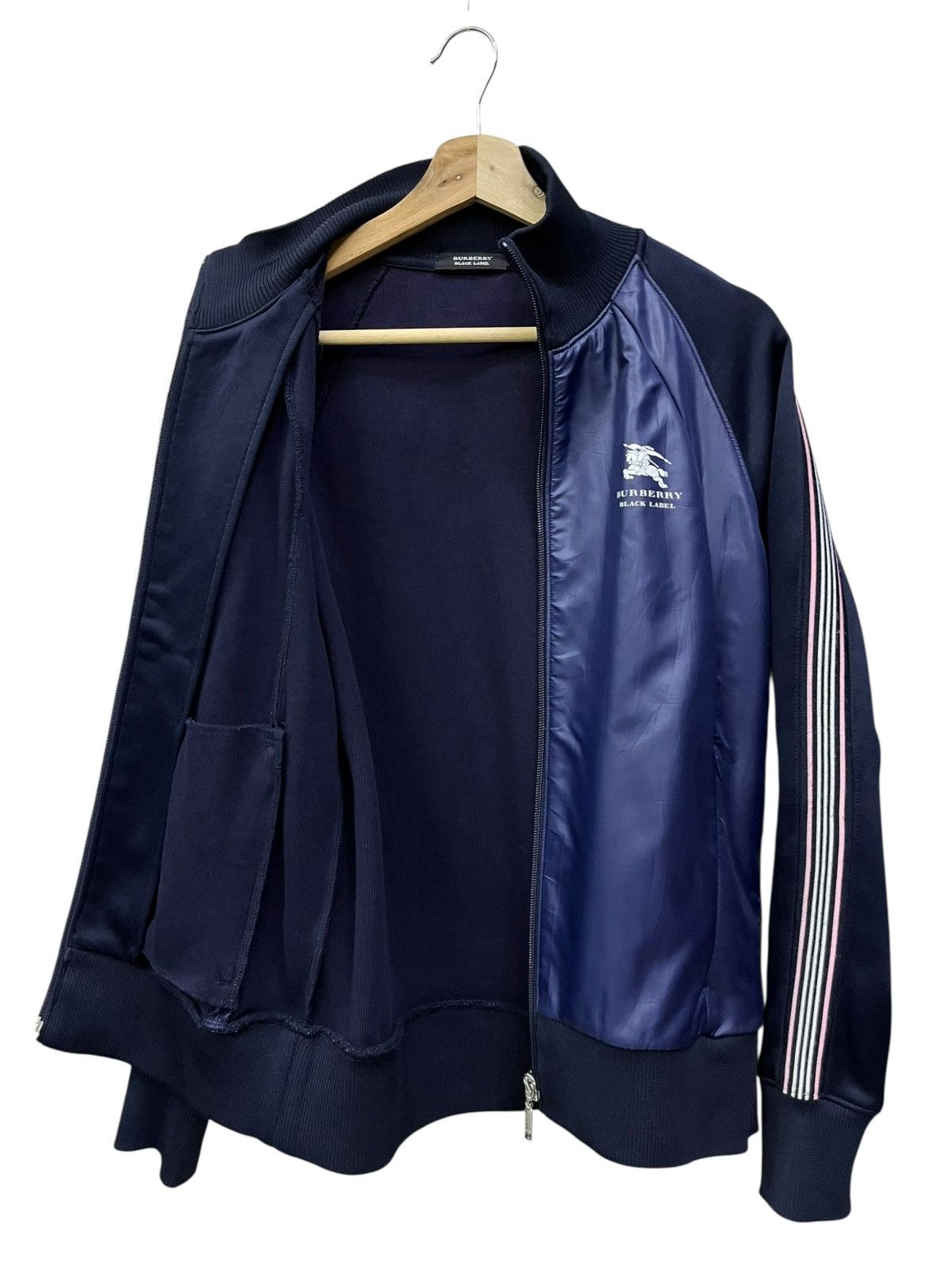 Burberry 🔥Vintage Burberry Black Label Hybrid Stripe Track Jacket Size US S / EU 44-46 / 1 - 1 Thumbnail