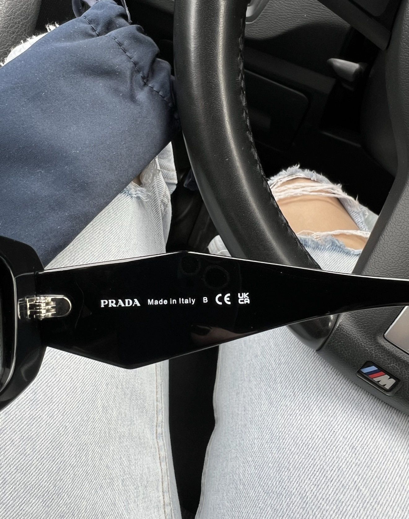 Prada PRADA Raf Simons Runway Symbole Logo Black Sunglasses SPR17W Size ONE SIZE - 6 Thumbnail