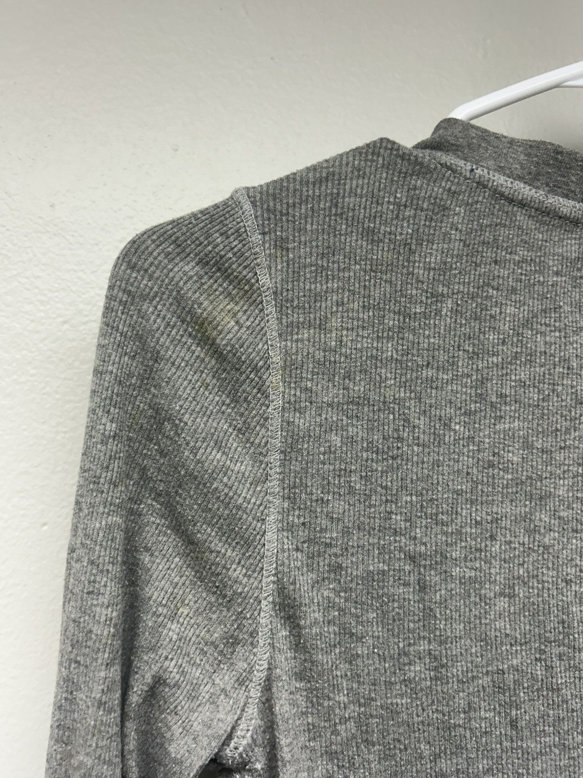 Aeropostale Aeropostale NY Embroidered Grey Button Shirt Size L / US 10 / IT 46 - 4 Thumbnail