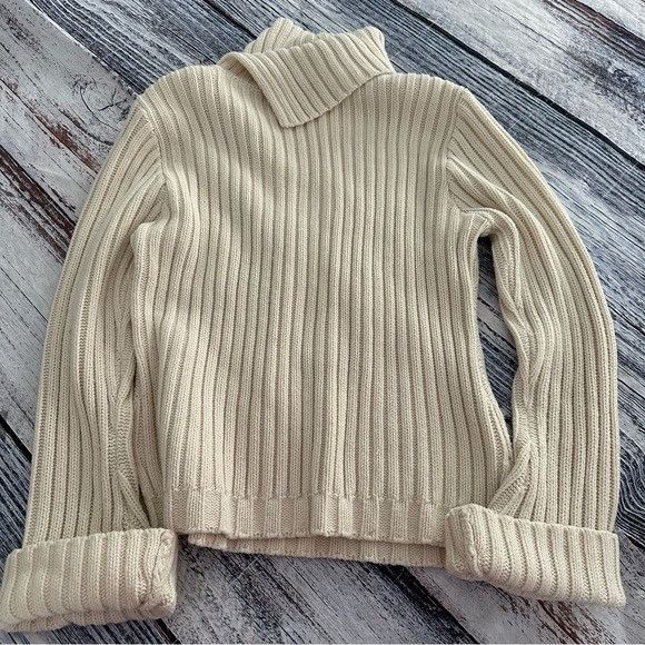 Vintage Vintage Y2K Cable Knit Wide Sleeve Knit Sweater Size M / US 6-8 / IT 42-44 - 4 Thumbnail