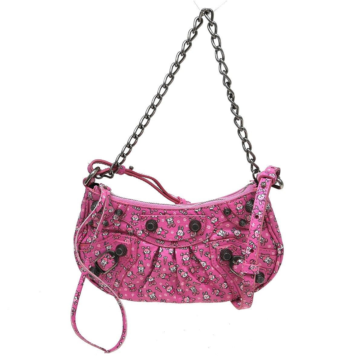 Balenciaga Balenciaga Le Cagole Giant Studs Shoulder Bag Printed Leather Size ONE SIZE - 1 Thumbnail