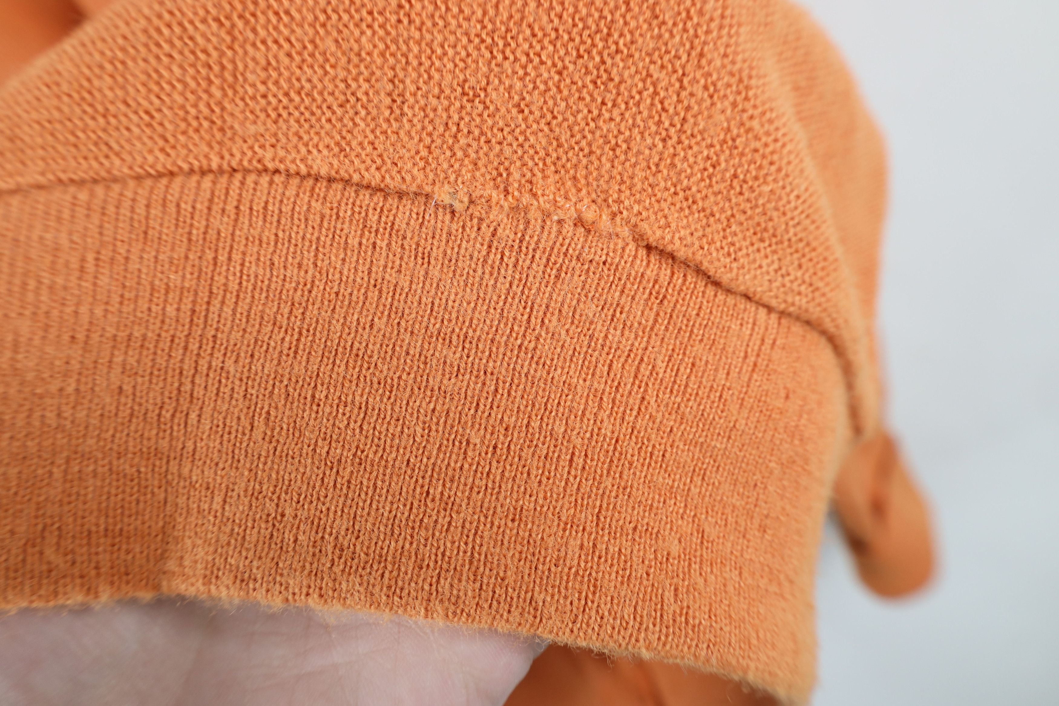 Vintage Vintage 60s 70s Streetwear Knit Cardigan Sweater Orange USA Size US L / EU 52-54 / 3 - 9 Thumbnail