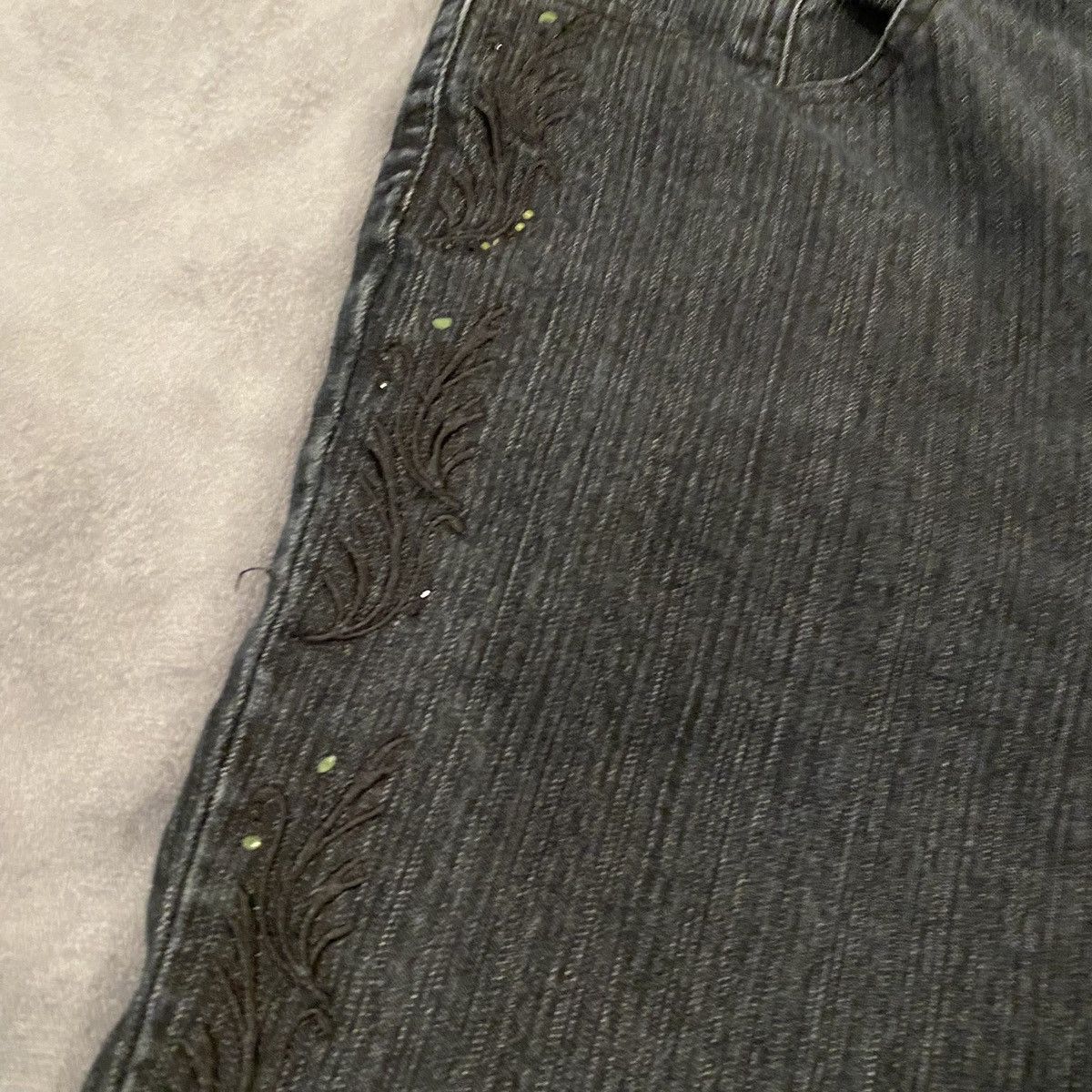 Cos Black floral print cos jeans Size 36" / US 14 / IT 50 - 7 Thumbnail